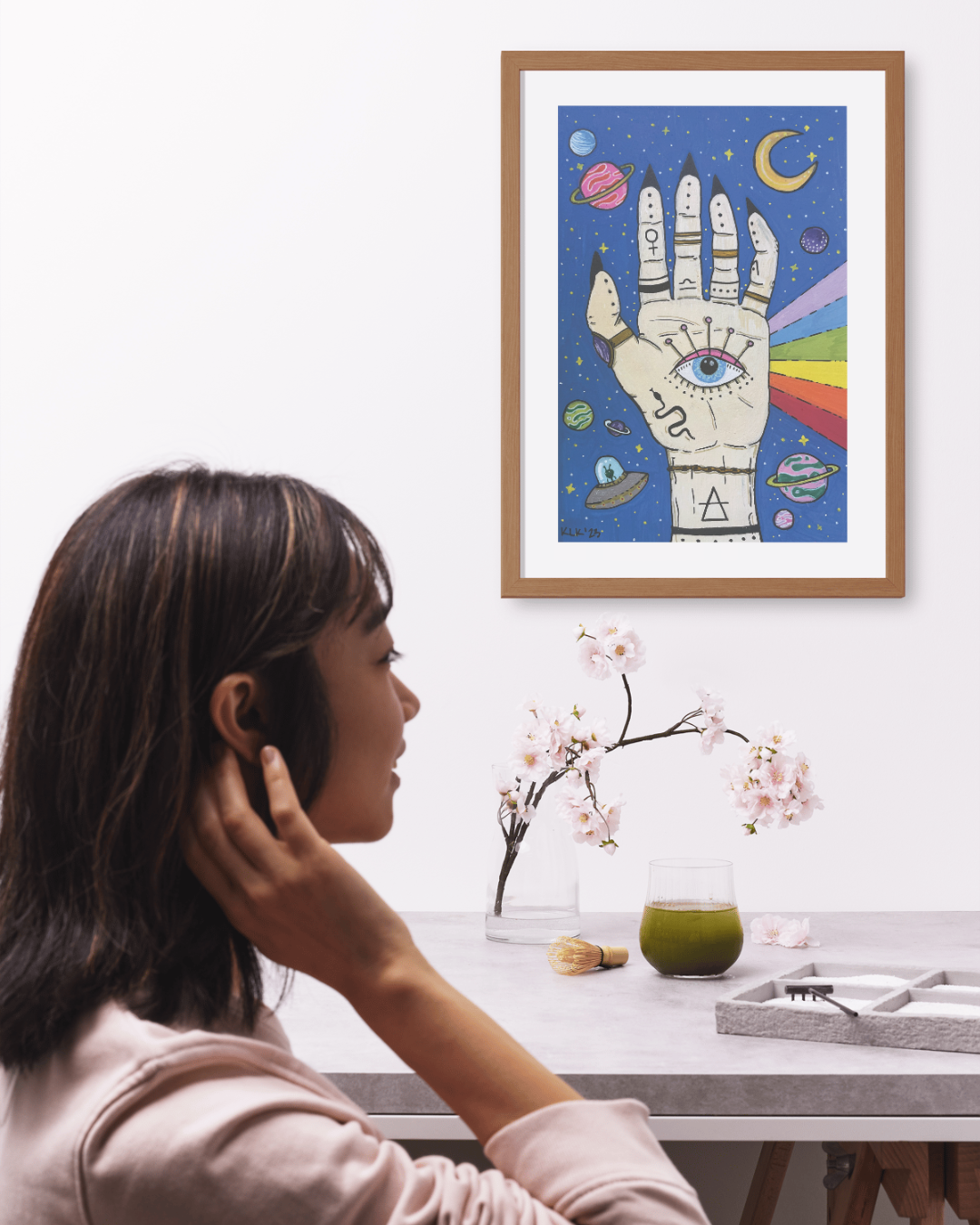 Cosmic Vision | Mind's Eye Palm Esoteric Witchy Art Print