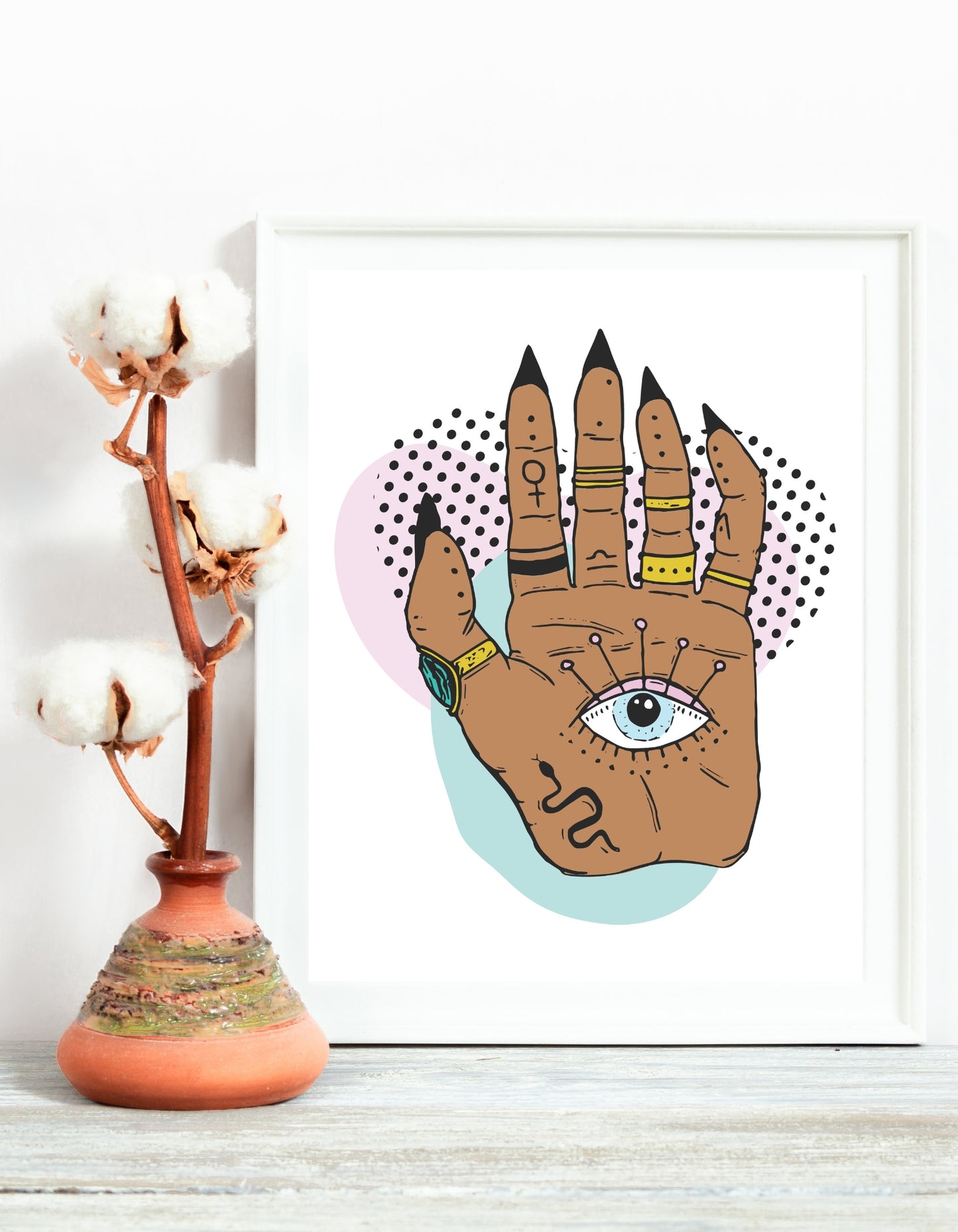 Mind's Eye Esoteric Palm Art Print