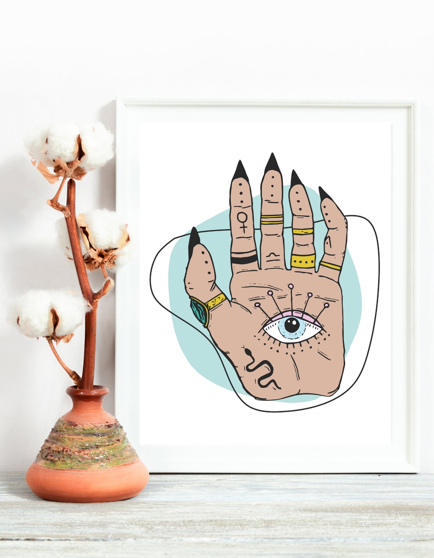 Mind's Eye Esoteric Palm Art Poster