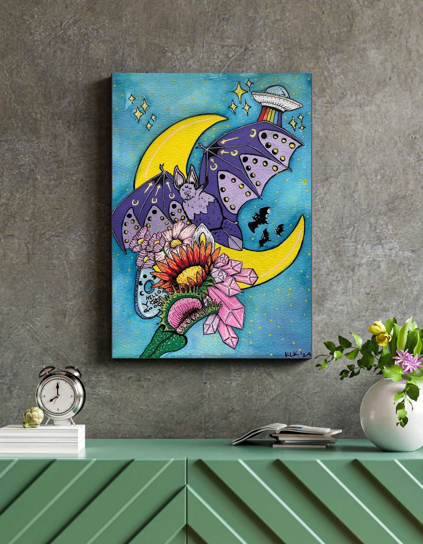 Gone Batty Art Poster