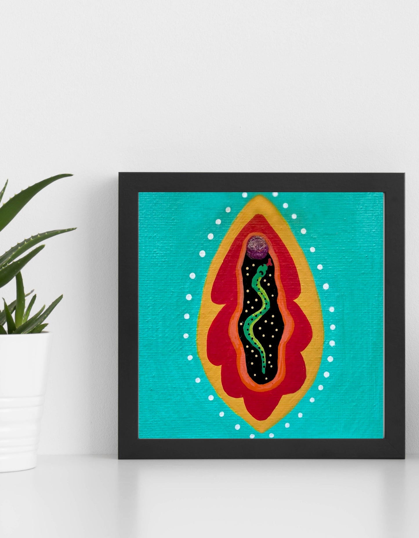 Cosmic Vulva - Snake Art Print