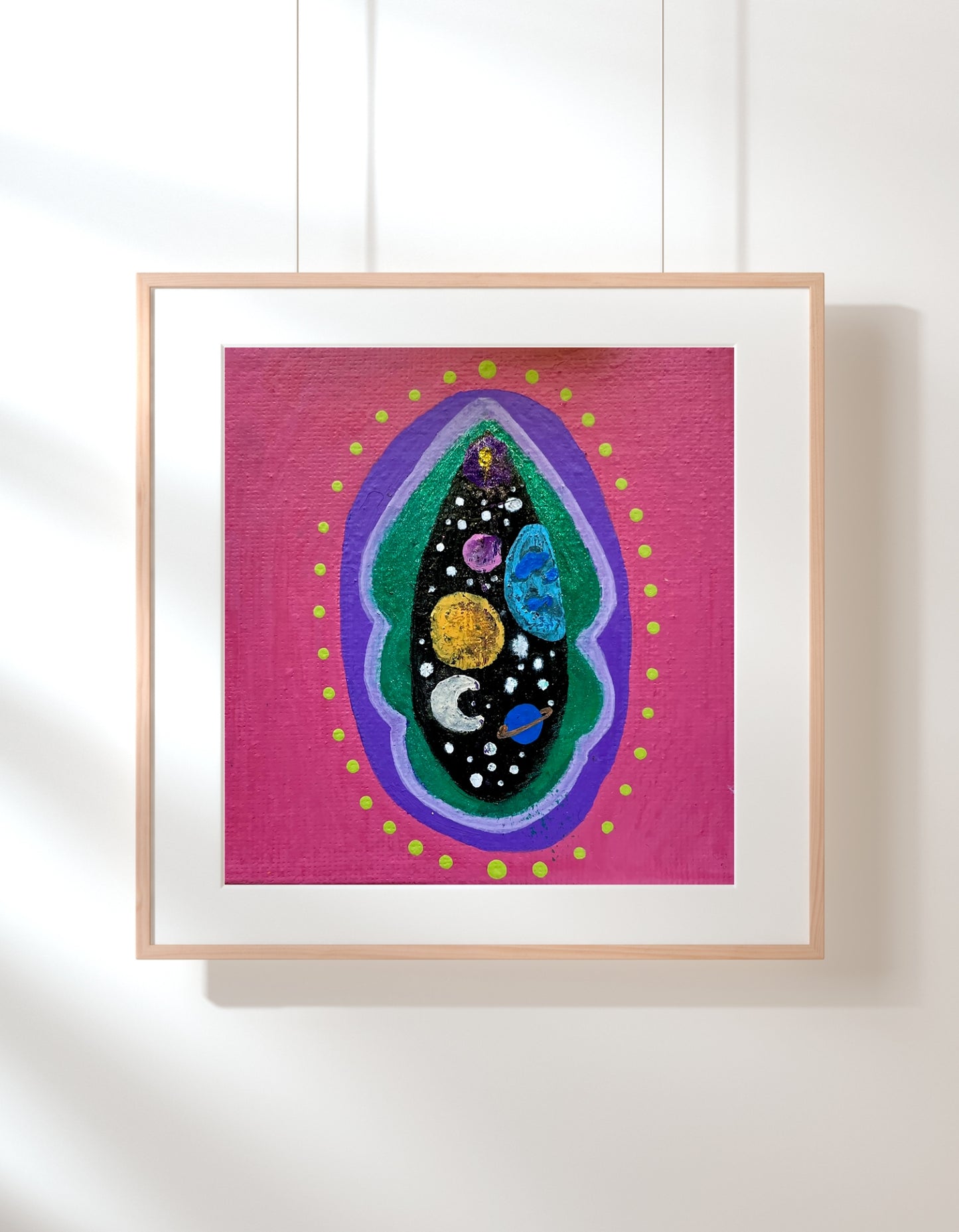 Cosmic Vulva Art Print | Pink Pussy Print