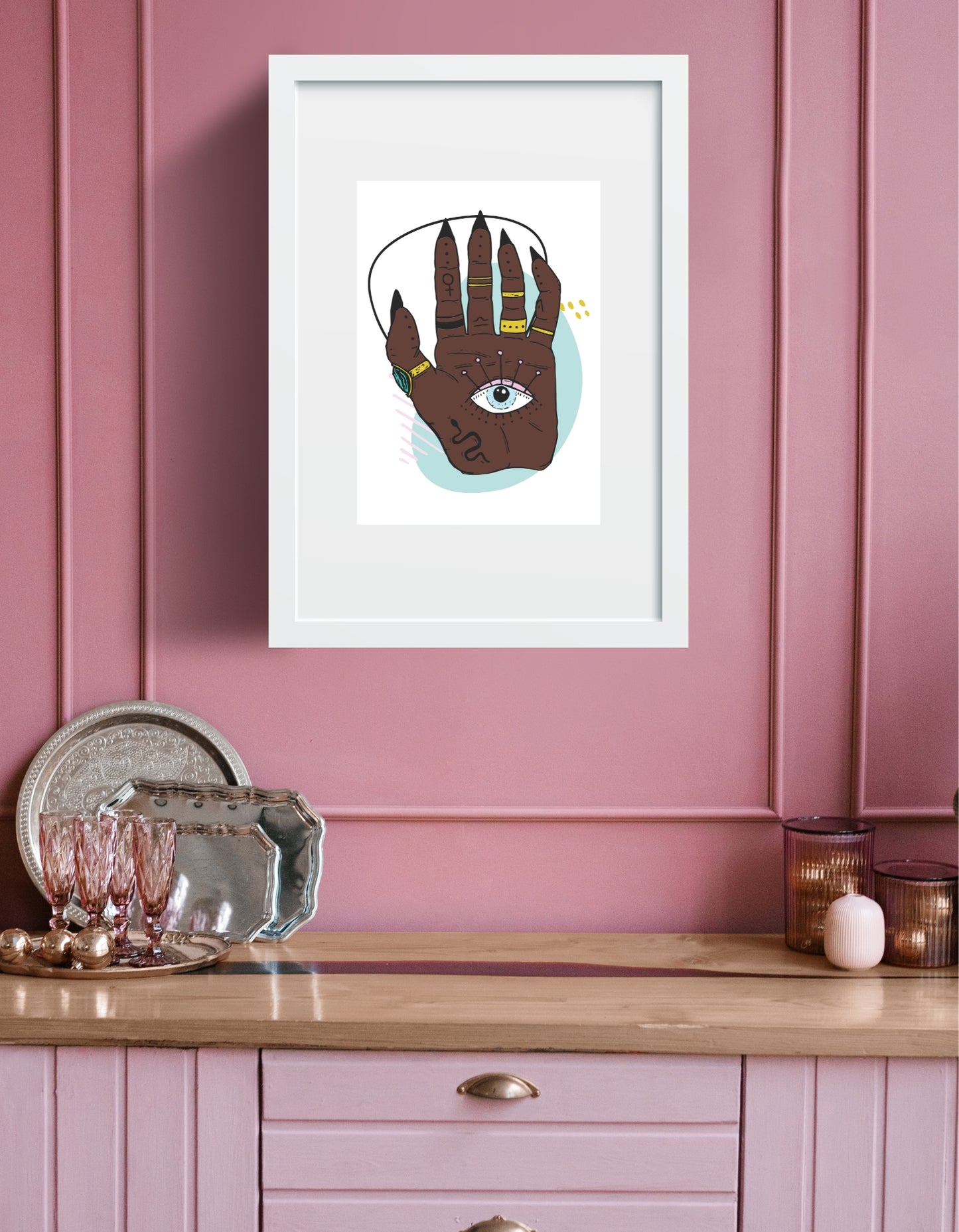 Minds Eye Esoteric Palm Poster Print