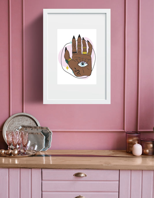 Esoteric Mind's Eye Witchy Palm Print