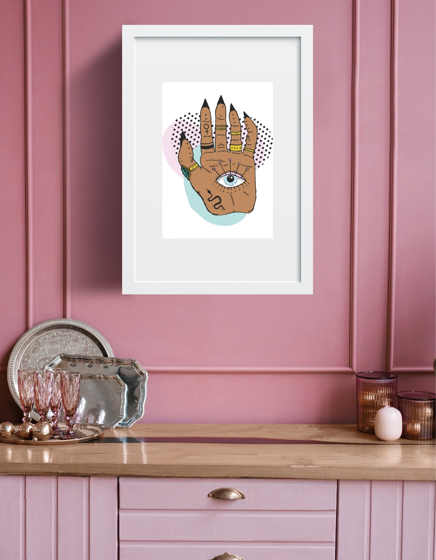 Mind's Eye Esoteric Palm Art Print