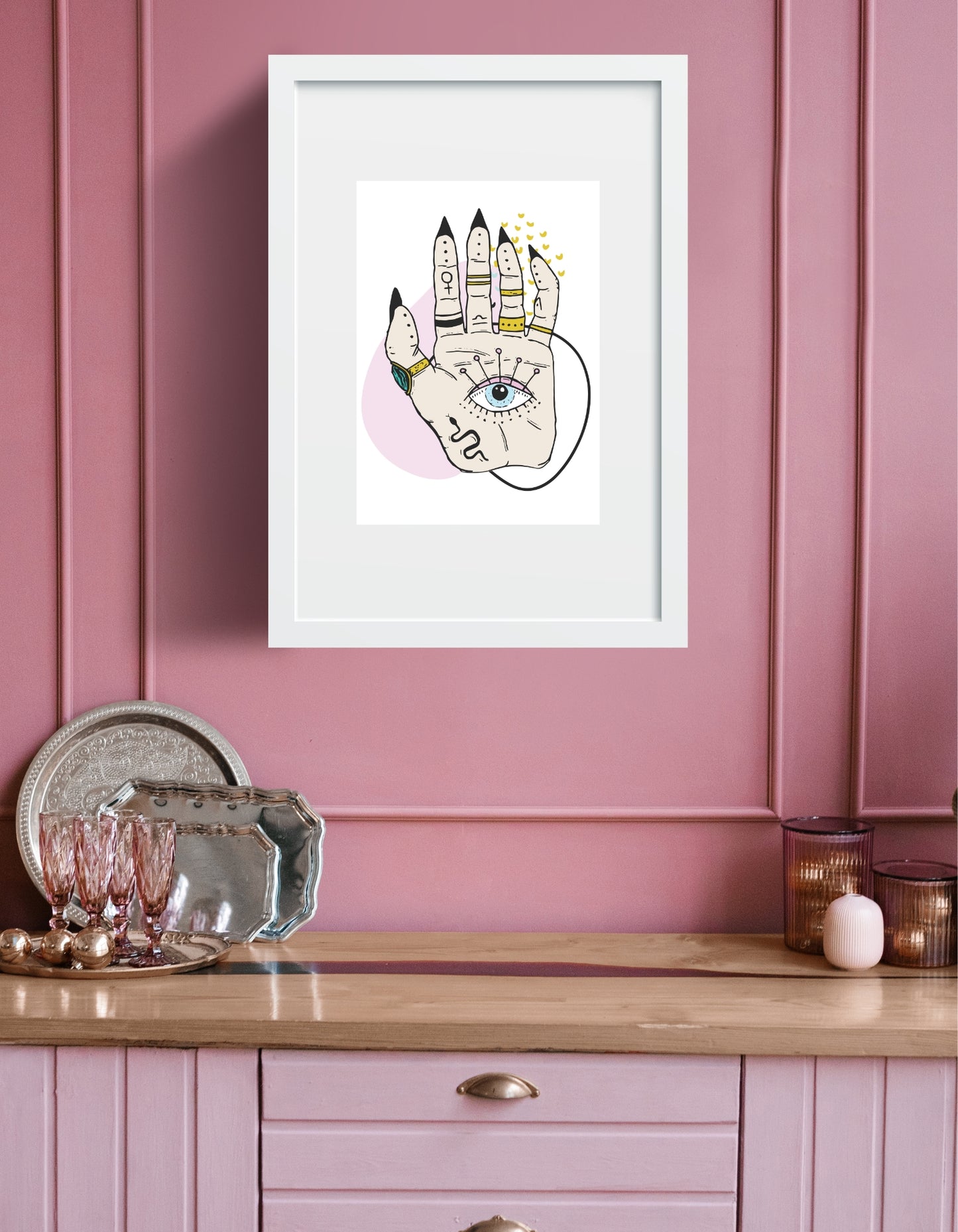 Mind's Eye Esoteric Palm Art Print