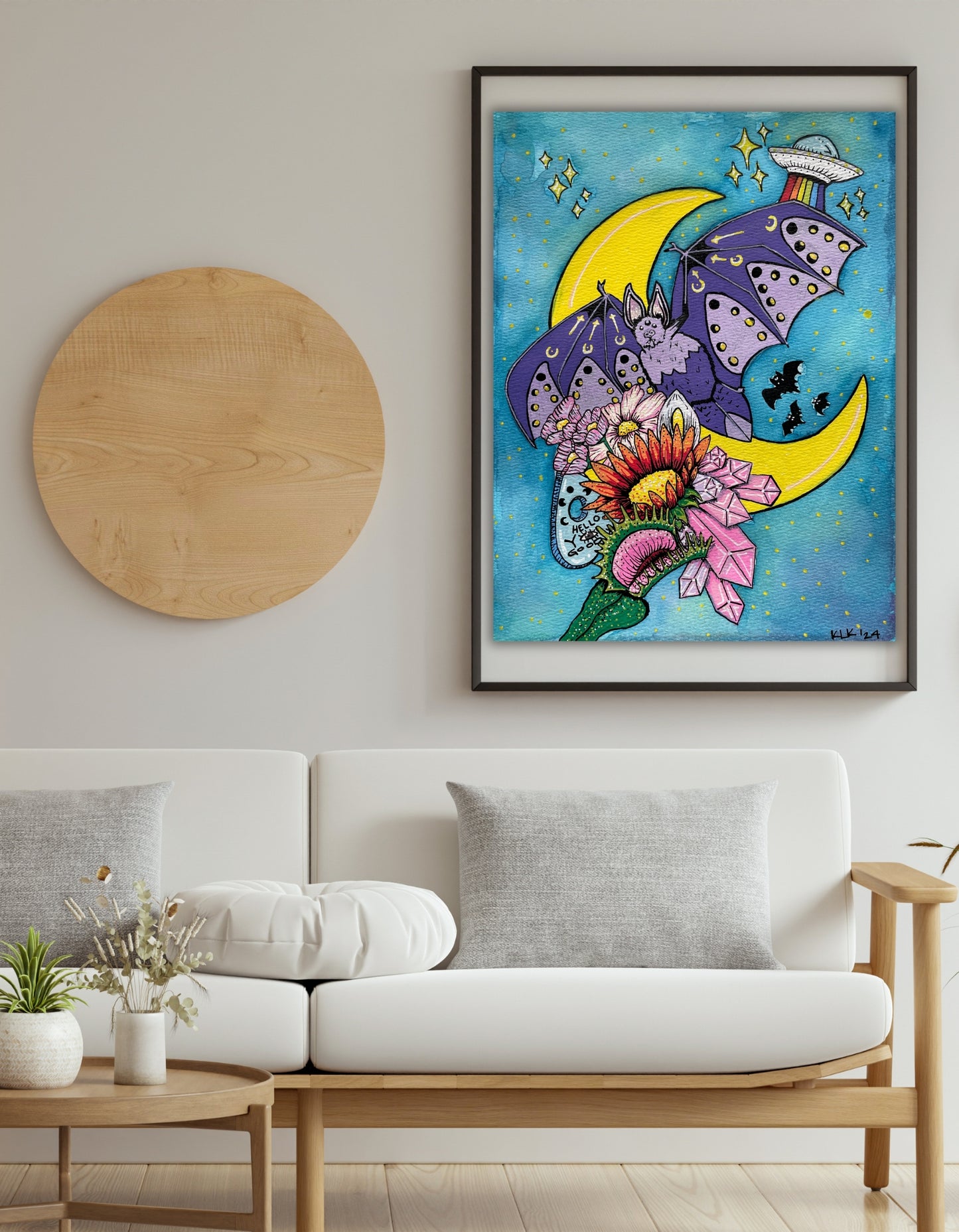 Gone Batty Art Poster