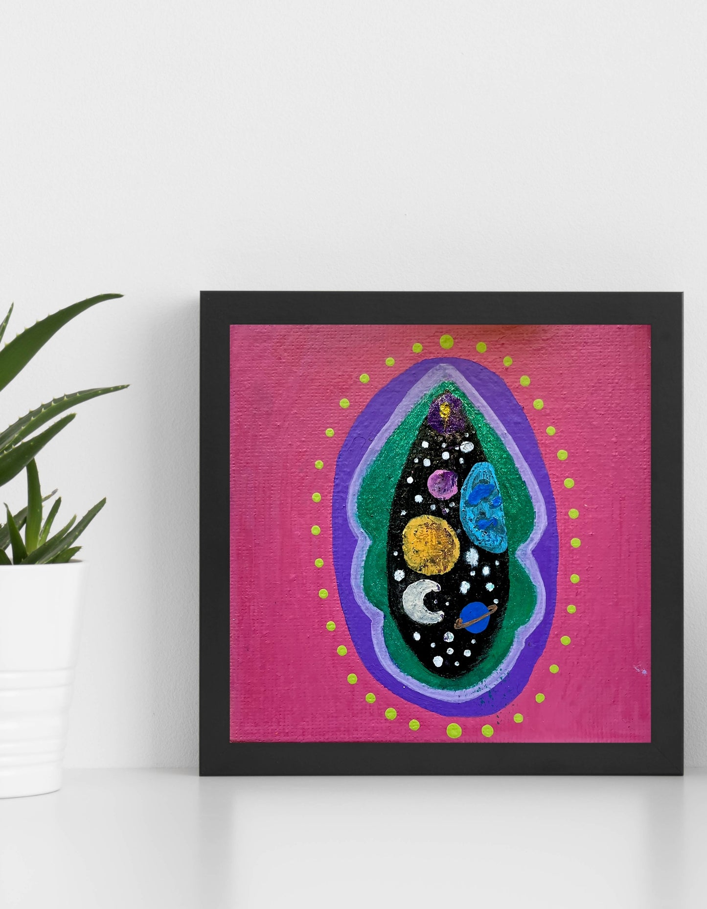 Cosmic Vulva Art Print | Pink Pussy Print