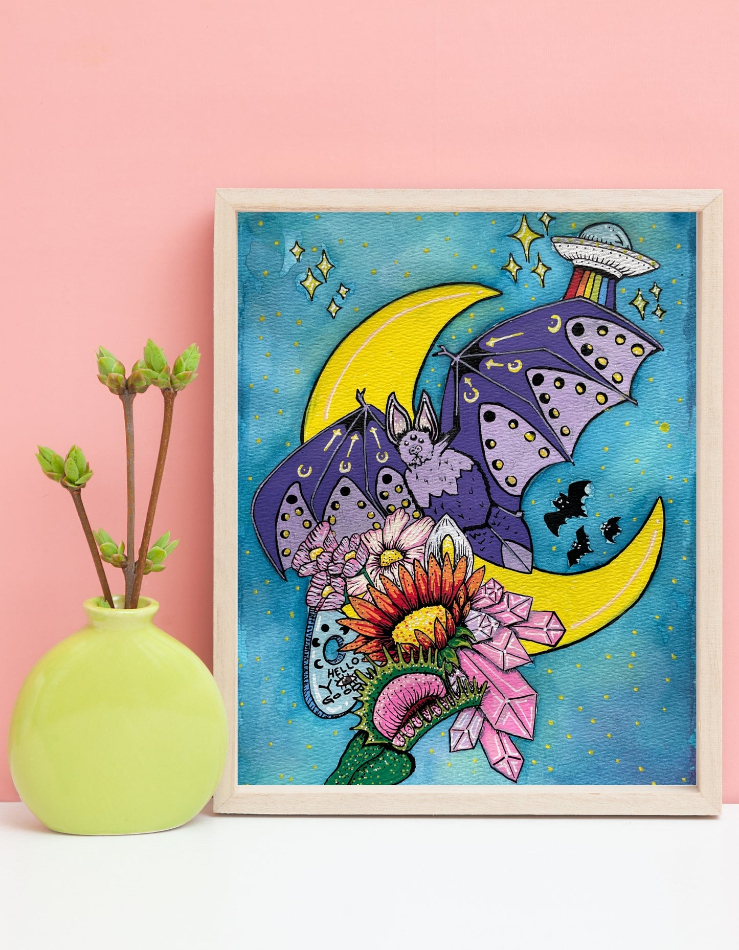 Gone Batty Art Poster