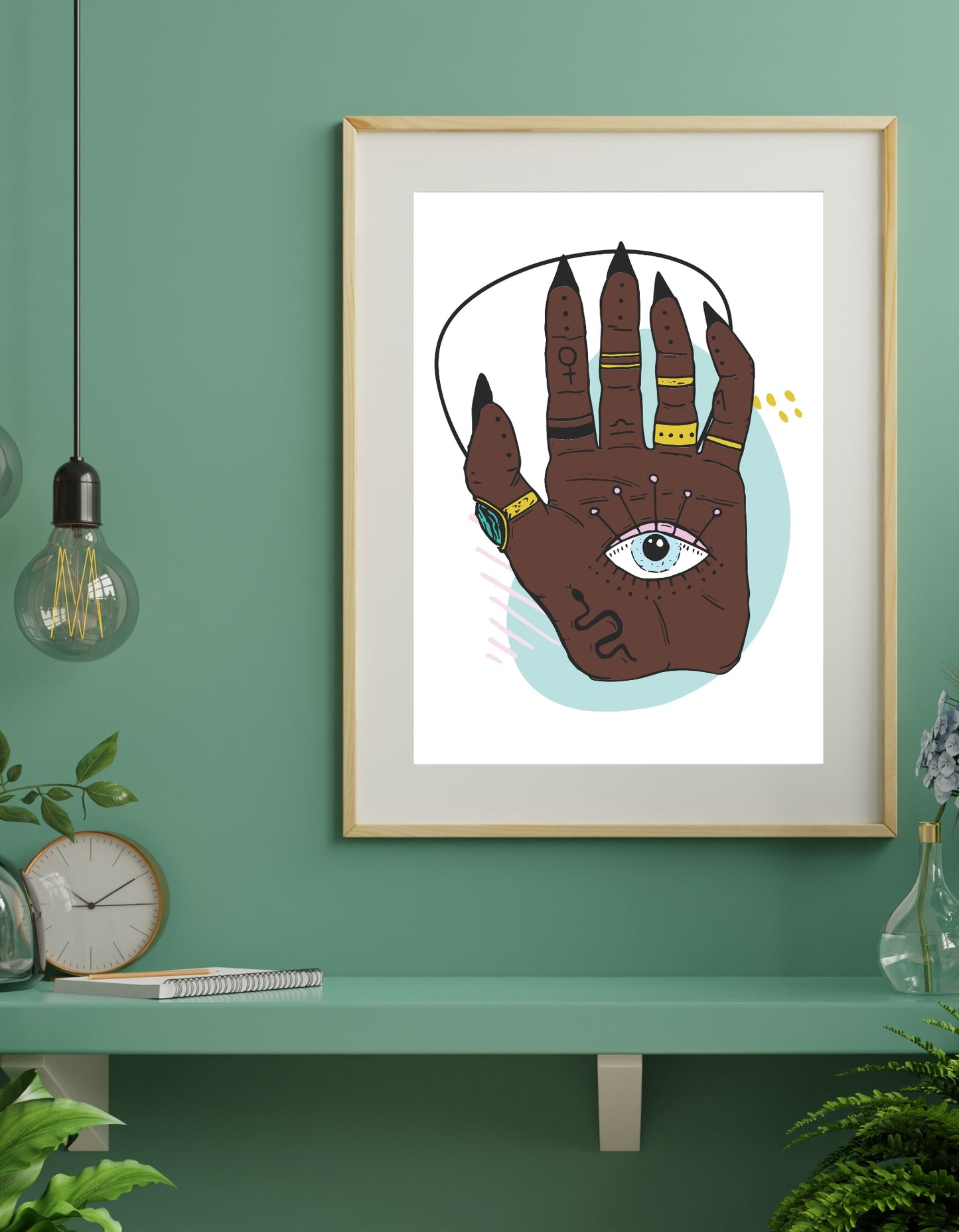 Minds Eye Esoteric Palm Poster Print