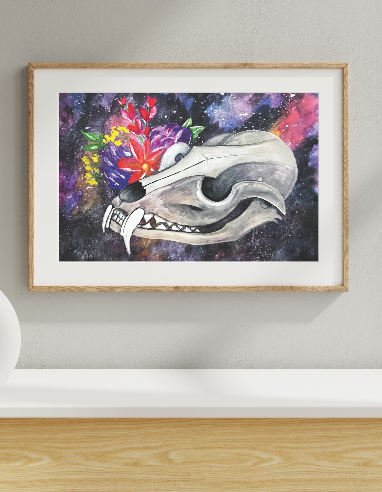 Fox Skull Art Print