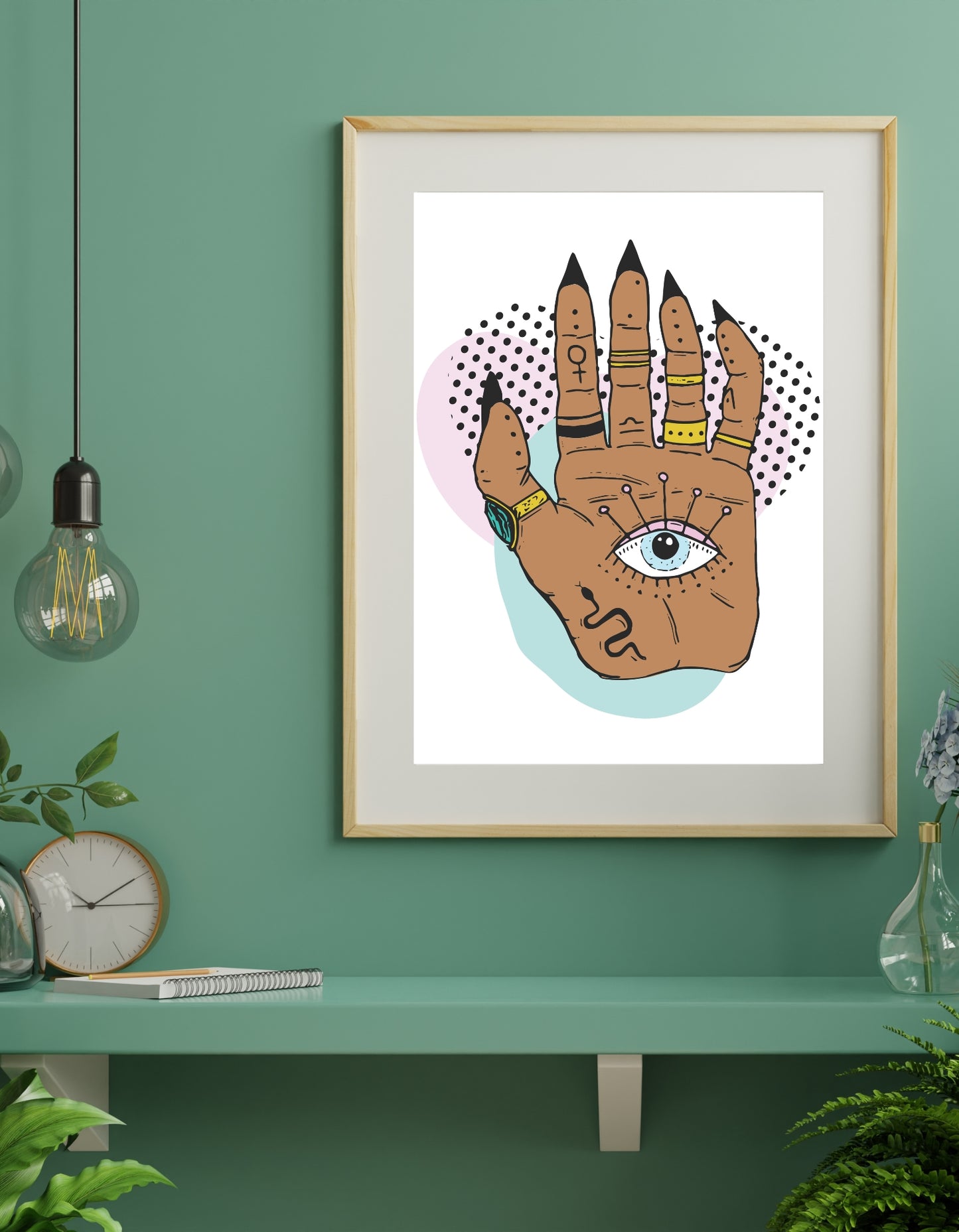 Mind's Eye Esoteric Palm Art Print