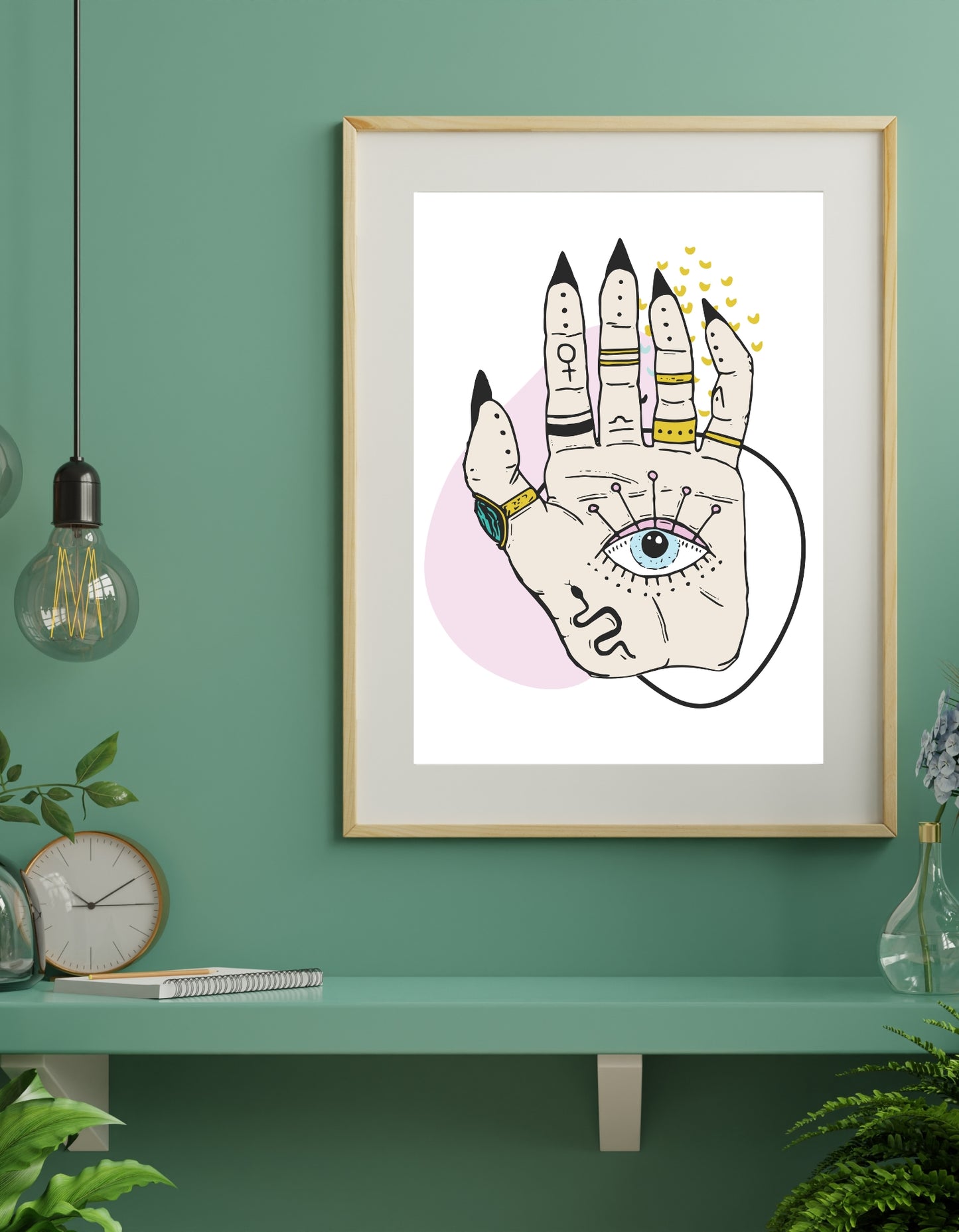 Mind's Eye Esoteric Palm Art Print