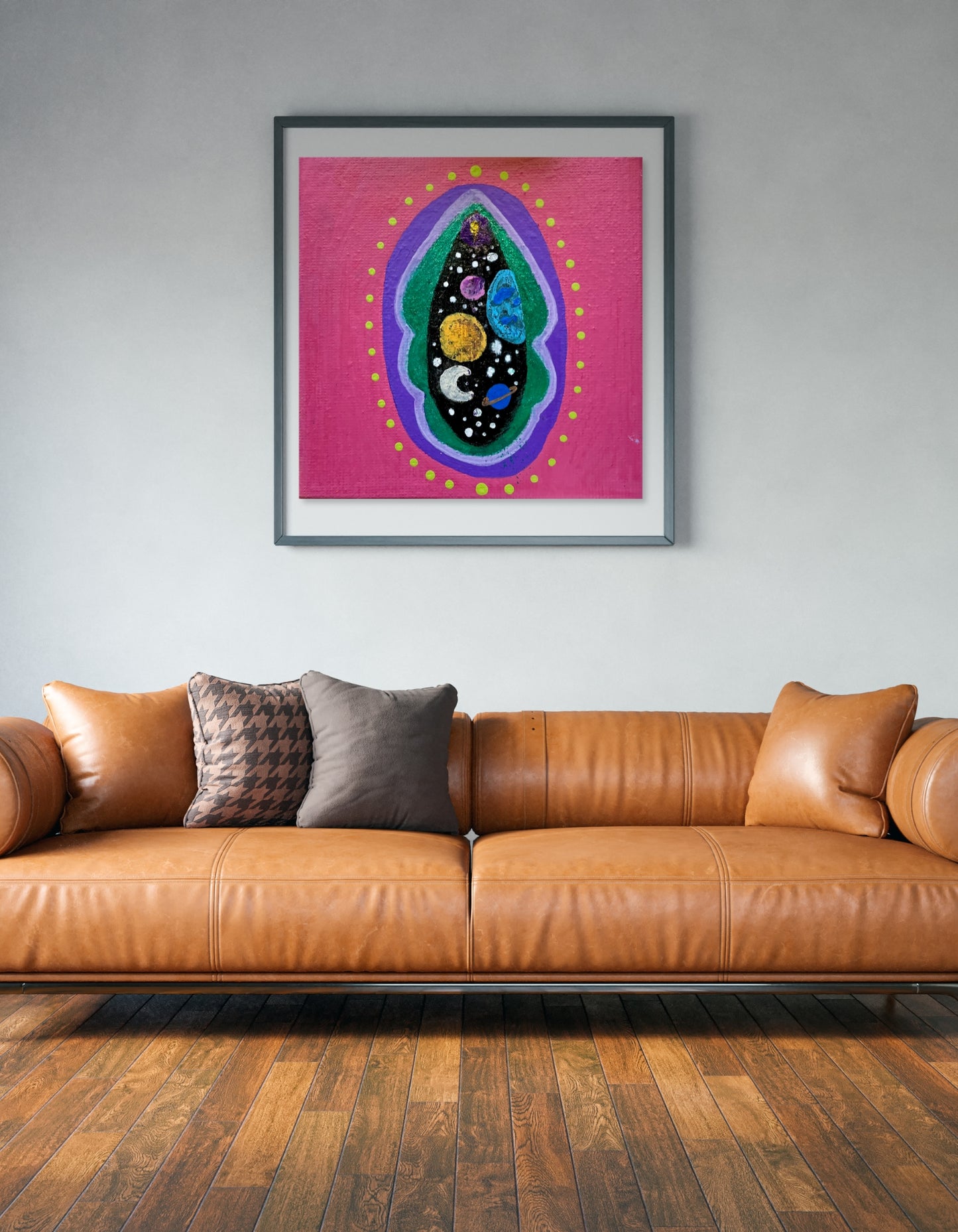 Cosmic Vulva Art Print | Pink Pussy Print