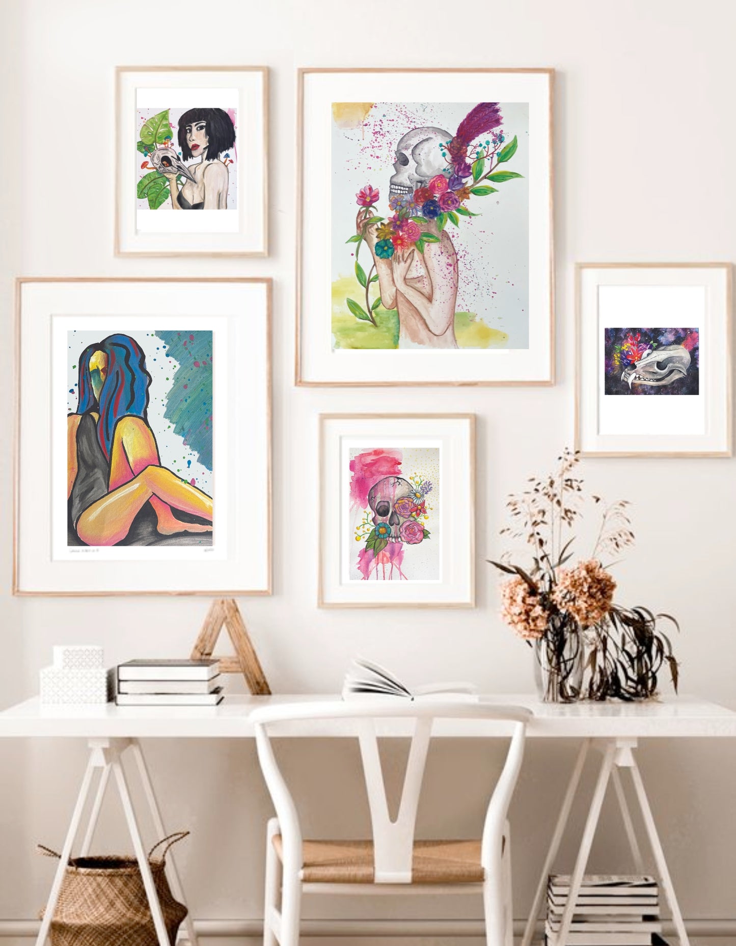 From Death Blooms Life Watercolor Painting Print