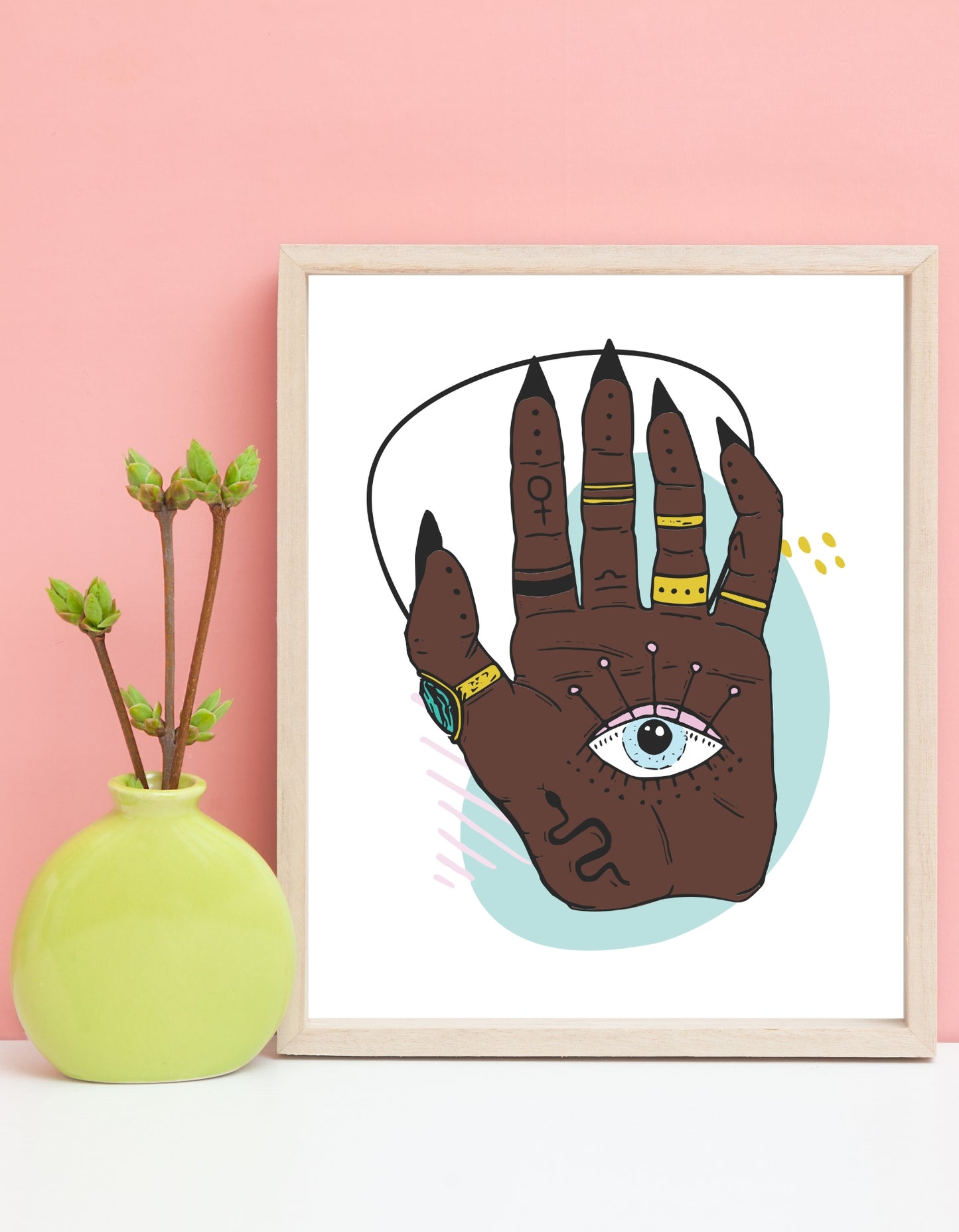 Minds Eye Esoteric Palm Poster Print