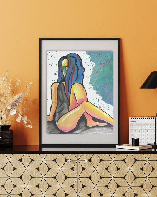 The Girl with the Blue Hair Poster