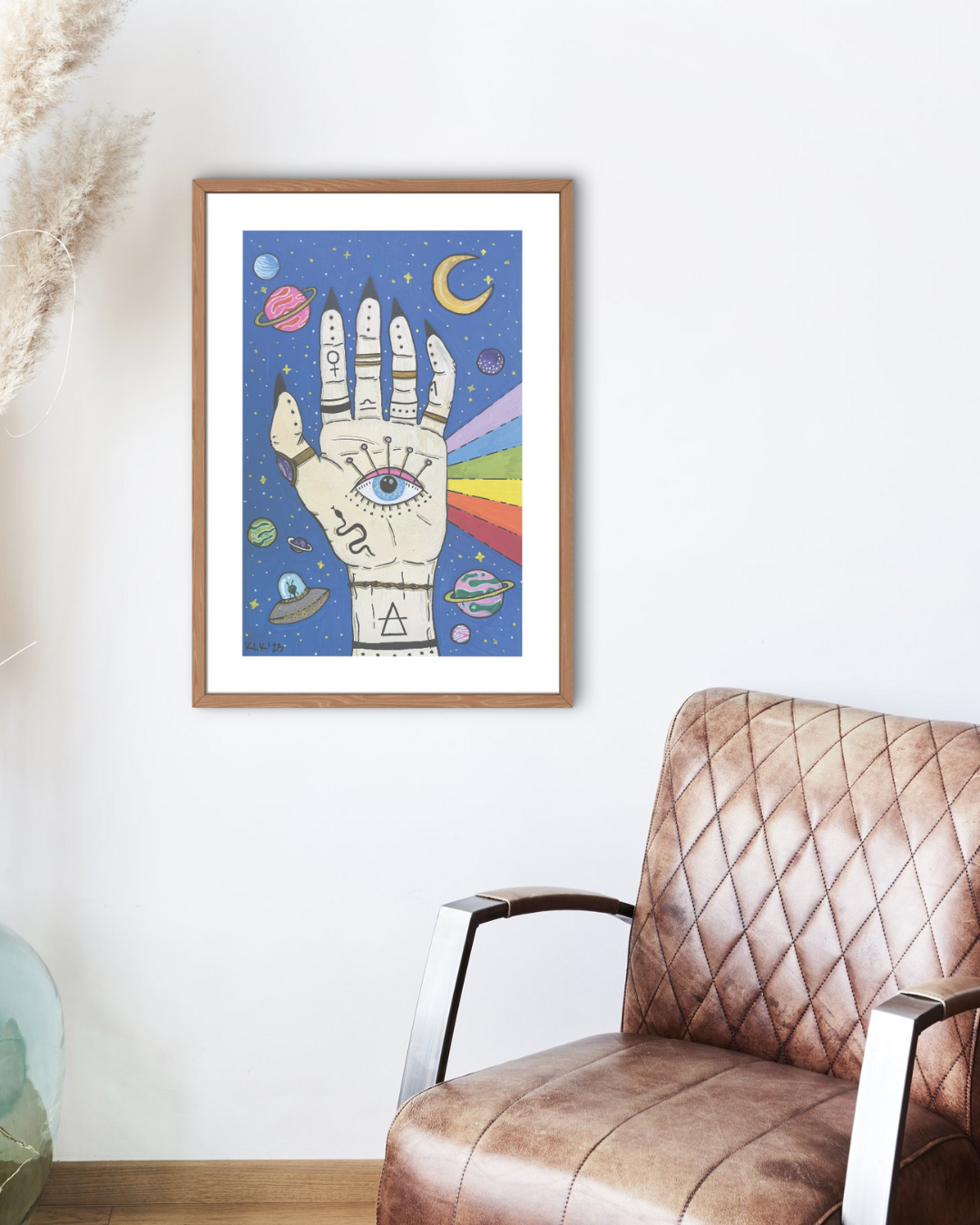 Cosmic Vision | Mind's Eye Palm Esoteric Witchy Art Print
