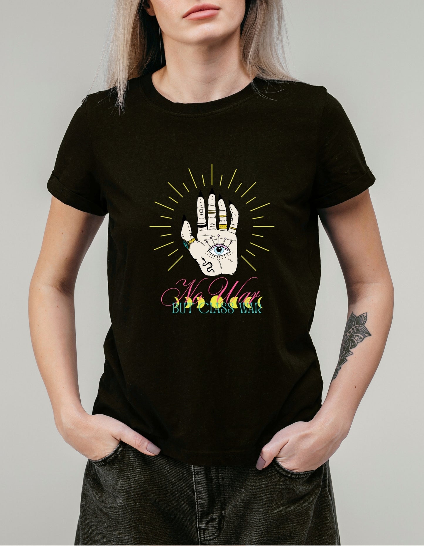 Hex the Rich | No War but Class War Unisex classic tee