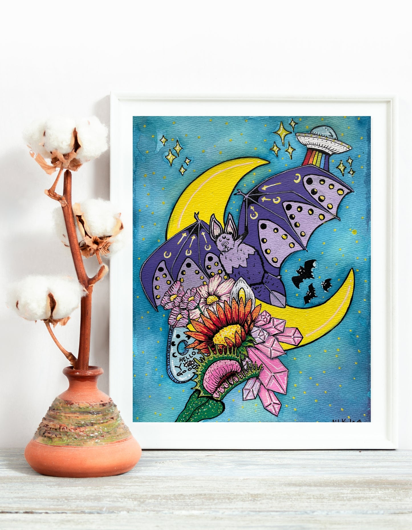 Gone Batty Art Poster
