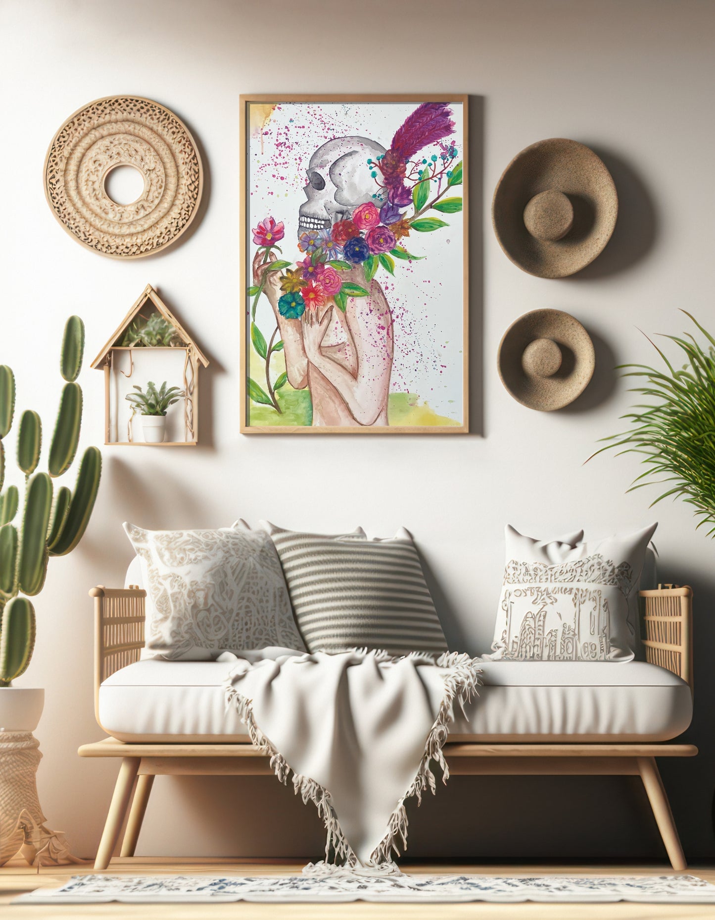 From Death Blooms Life Watercolor Painting Print