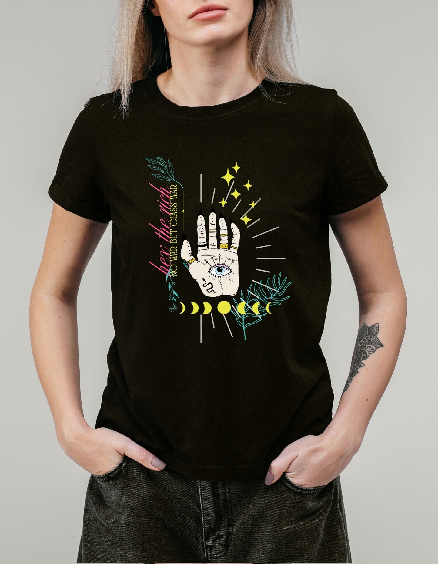 Hex the Rich | No War but Class War Unisex classic tee