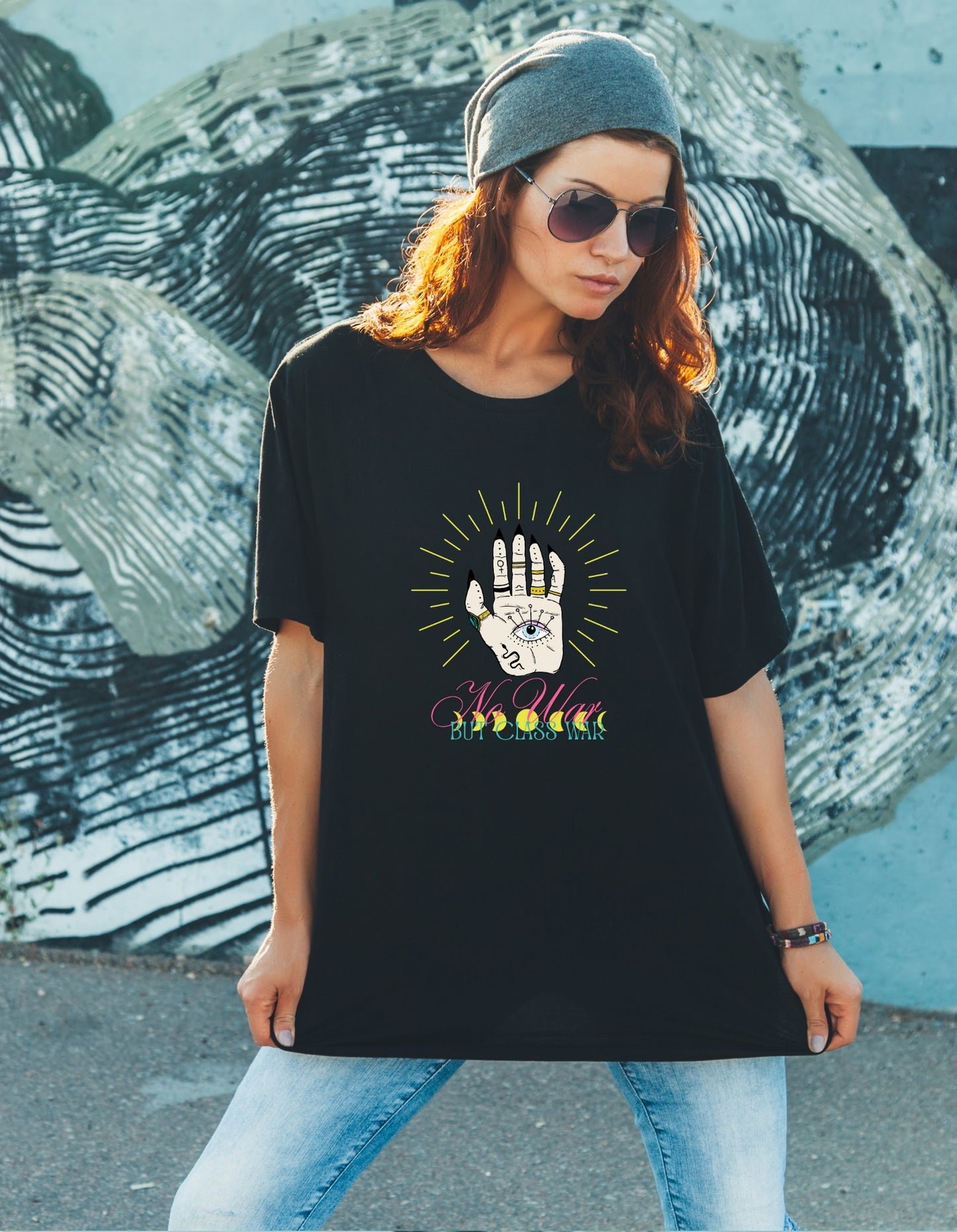 Hex the Rich | No War but Class War Unisex classic tee