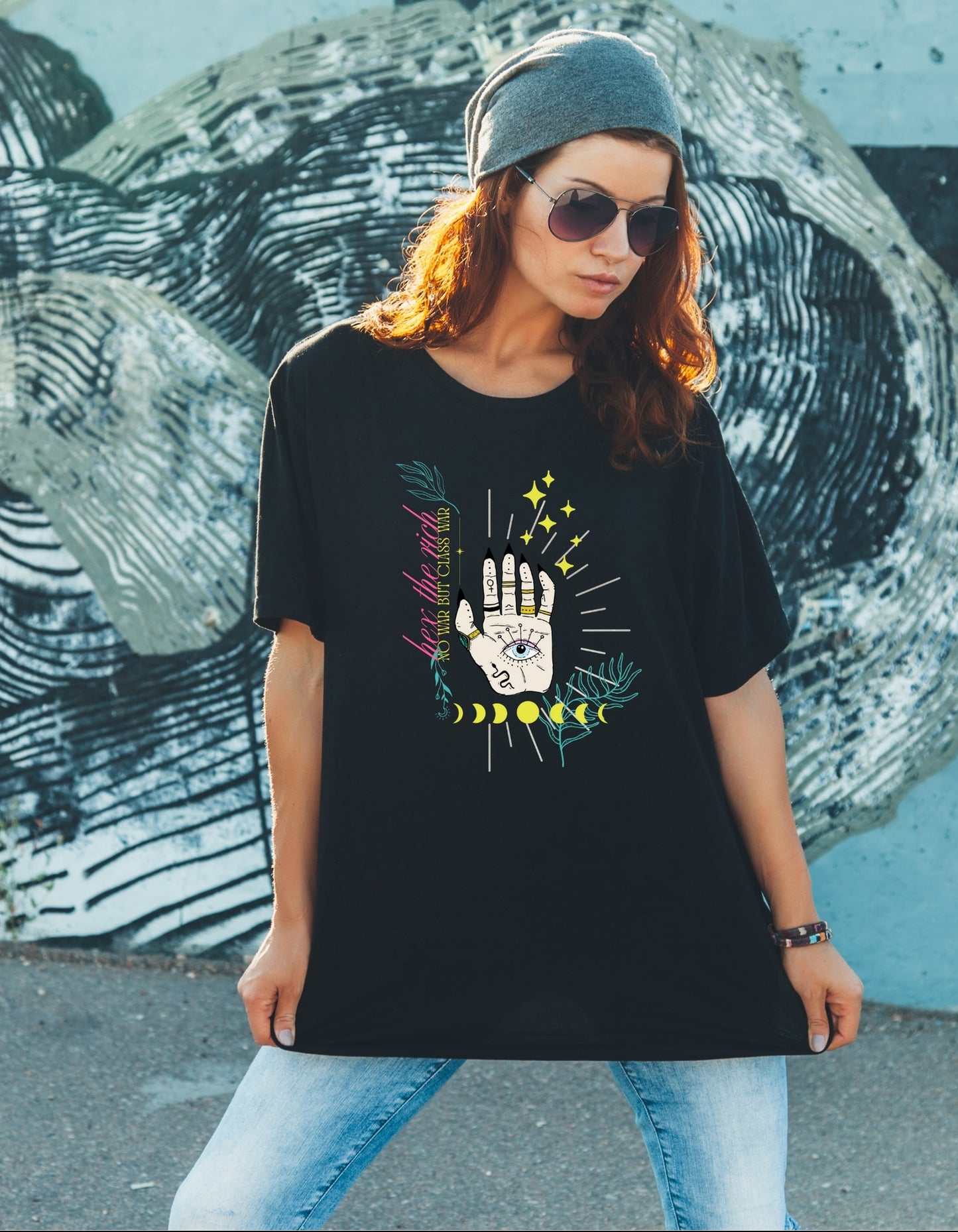Hex the Rich | No War but Class War Unisex classic tee