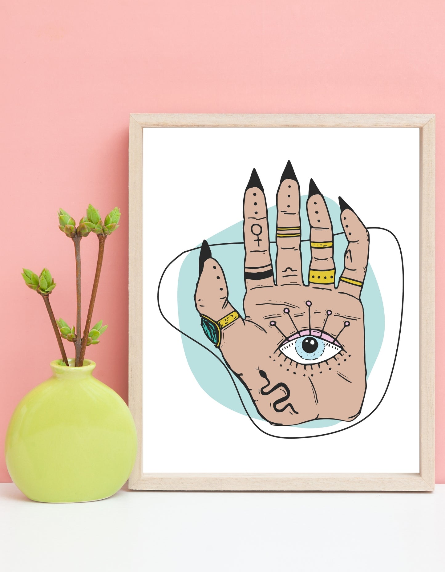 Mind's Eye Esoteric Palm Art Poster