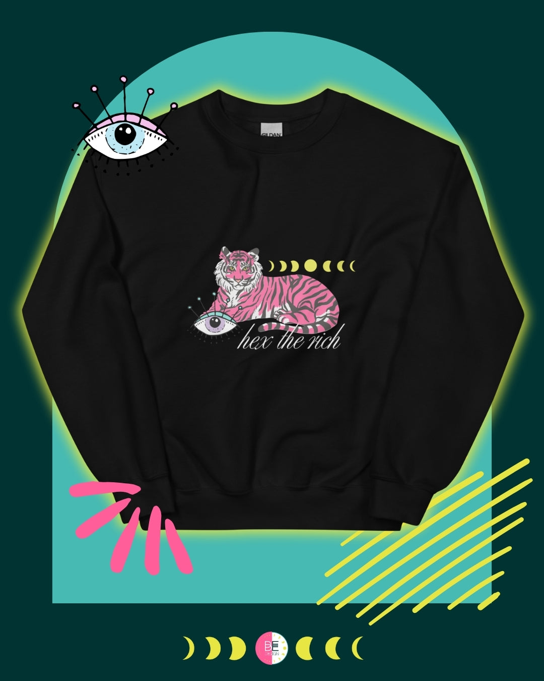 Hex the Rich Tiger Unisex Sweatshirt