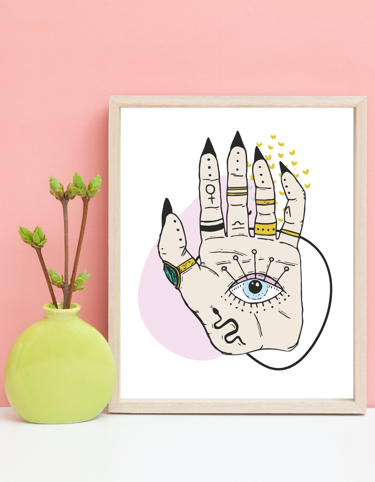 Mind's Eye Esoteric Palm Art Print