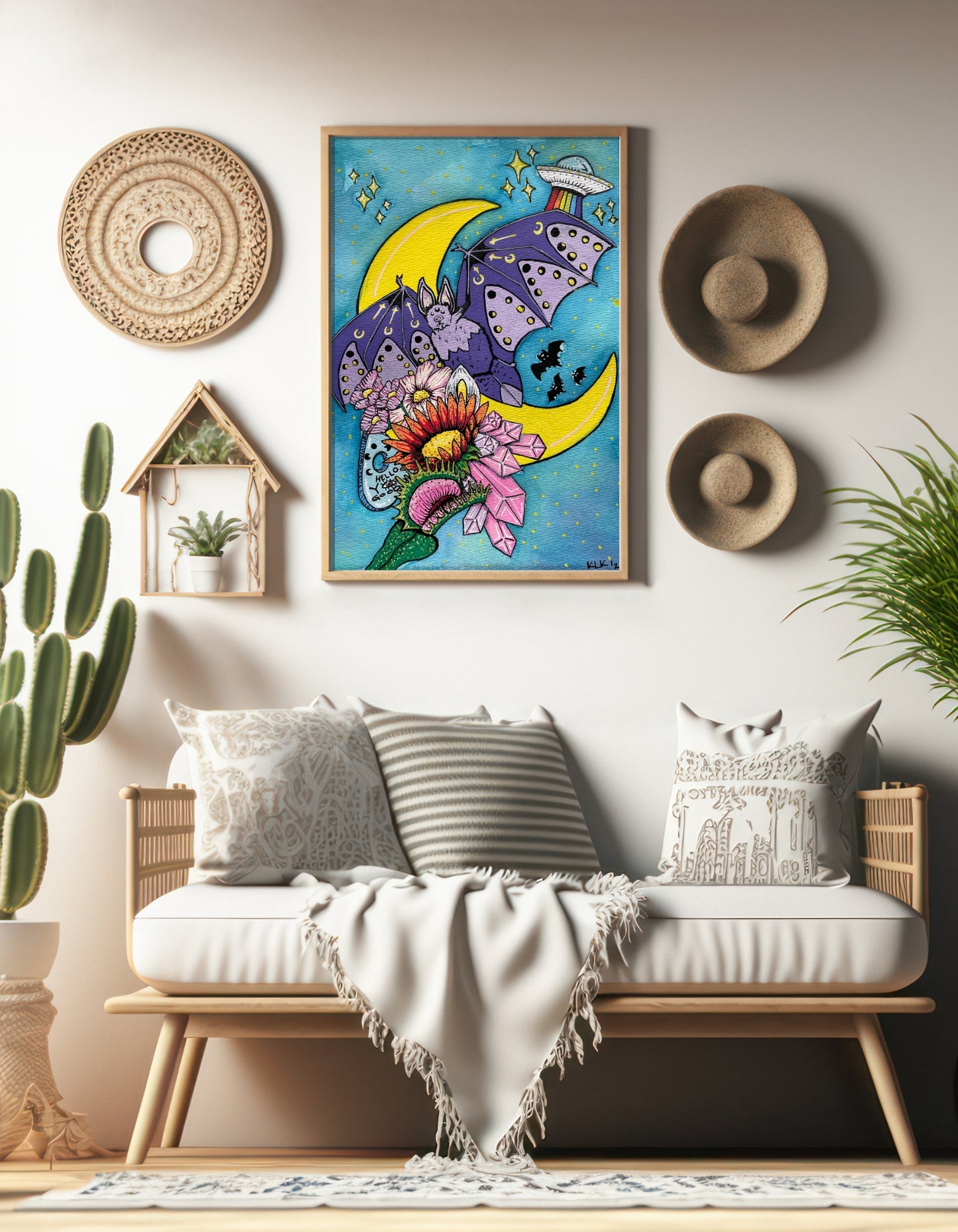 Gone Batty Art Poster