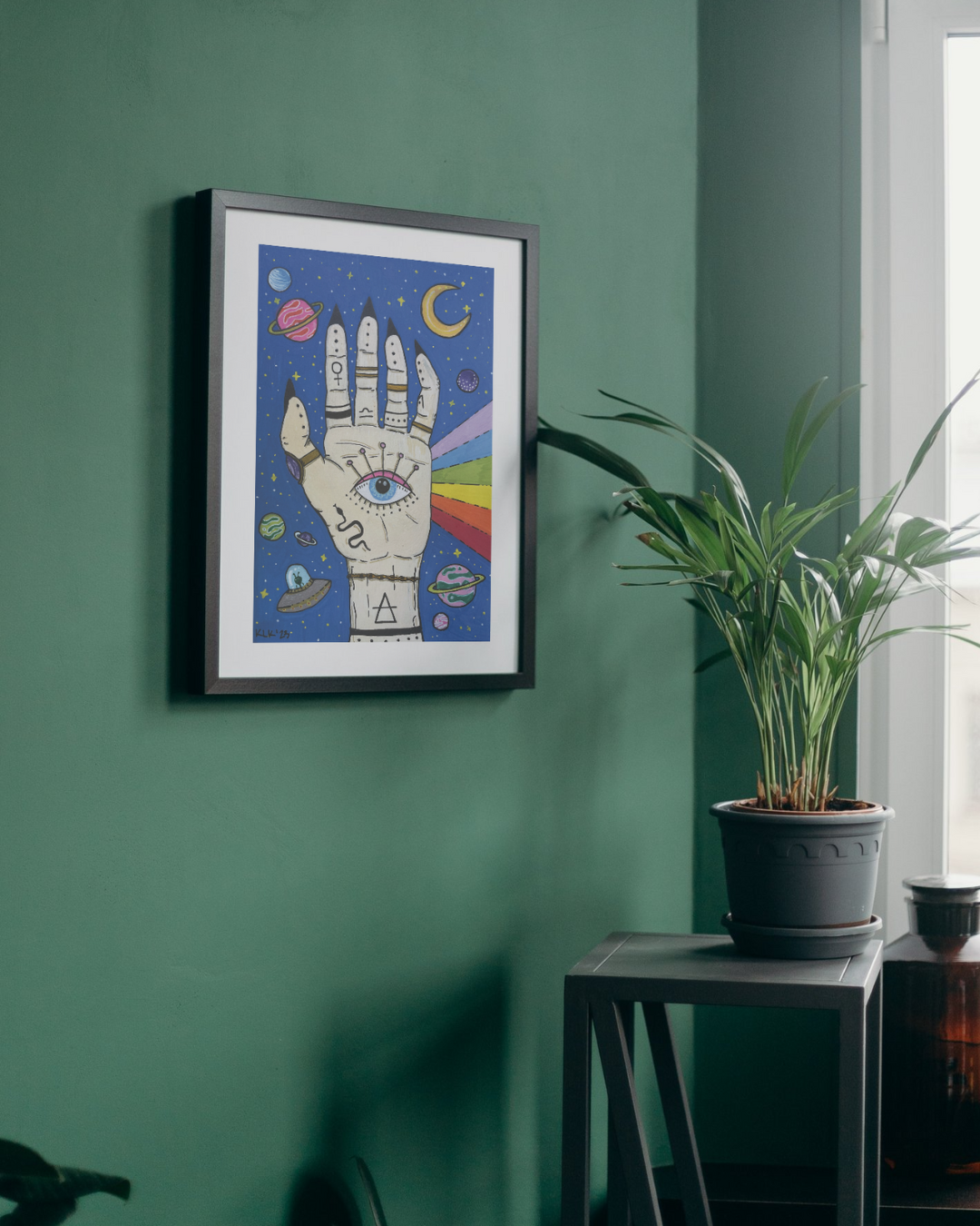 Cosmic Vision | Mind's Eye Palm Esoteric Witchy Art Print