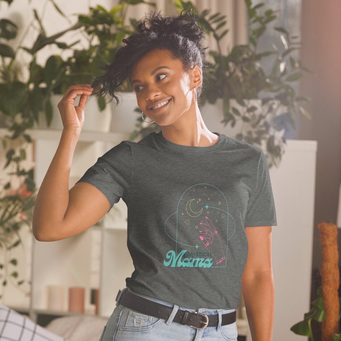 Mystical Mama Short Sleeve T-Shirt, Magical Mama T-shirt, Witchy Mama T-shirt, Mystical Mama shirt, Witchy Boho shirt