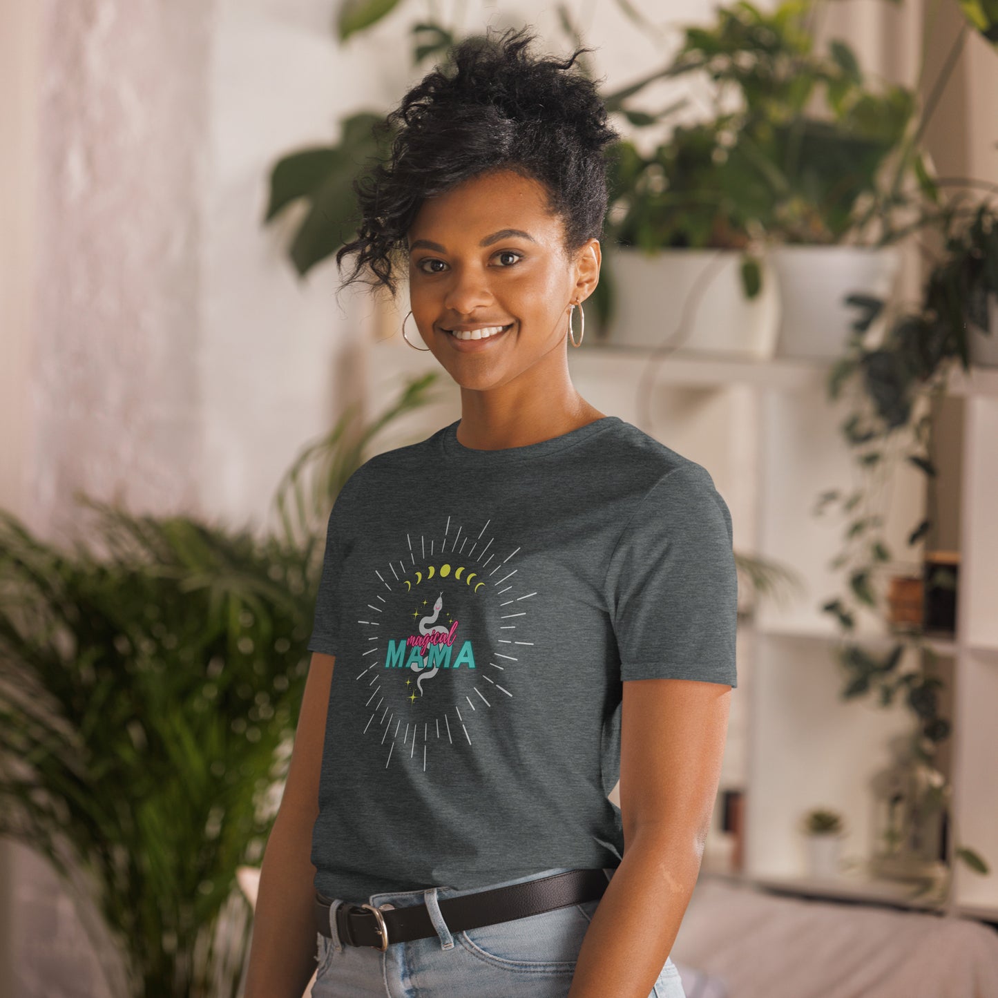 Magical Mama Snake T-Shirt | Witchy Boho Shirt, Mystical Mama Shirt, Witchy Mama Shirt | Alt Mama Shirt, Alt Mom Shirt | Crescent Moon Shirt
