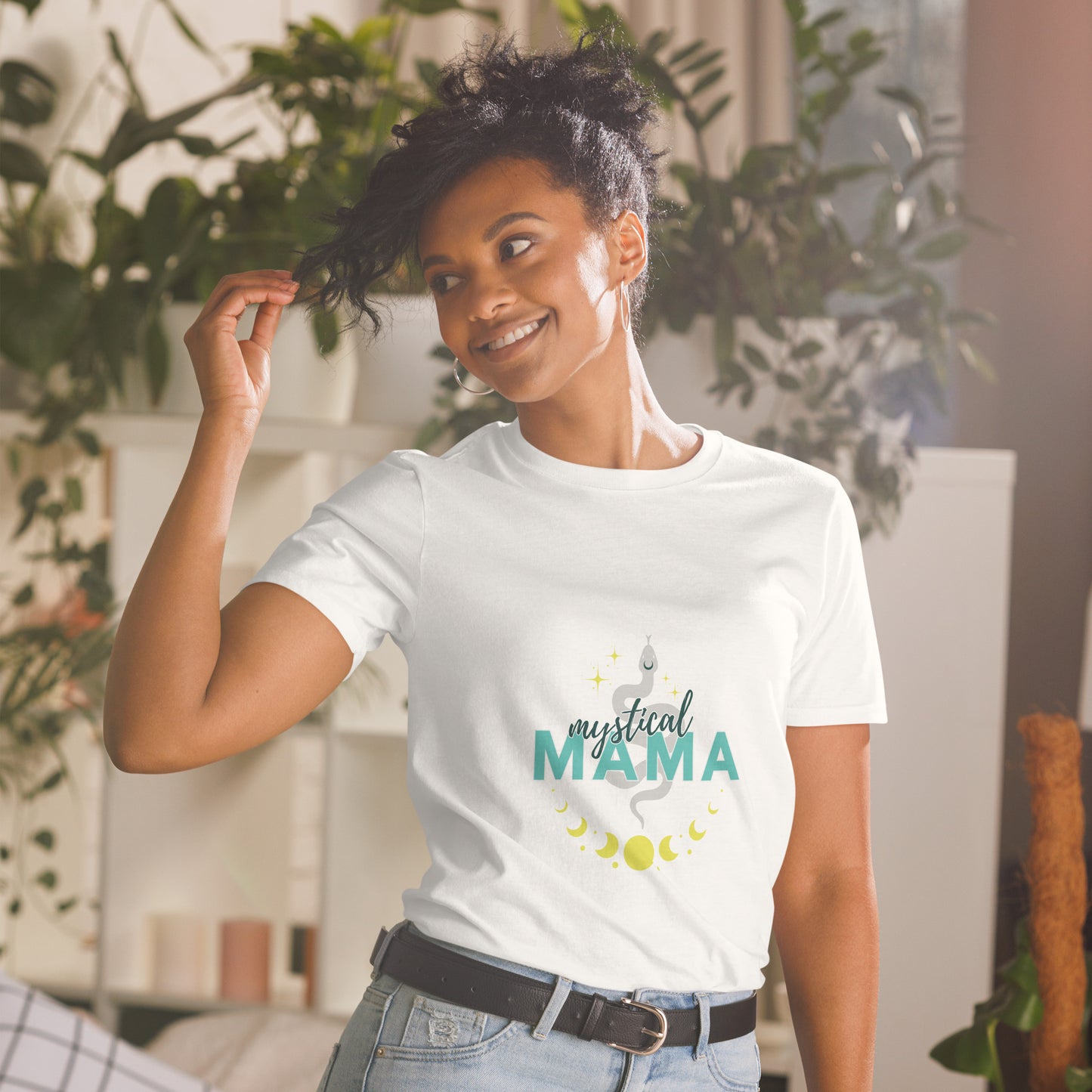 Mystical Mama Snake T-Shirt | Witchy Boho Shirt, Magical Mama Shirt, Witchy Mama Shirt | Alt Mama Shirt, Alt Mom Shirt | Crescent Moon Shirt