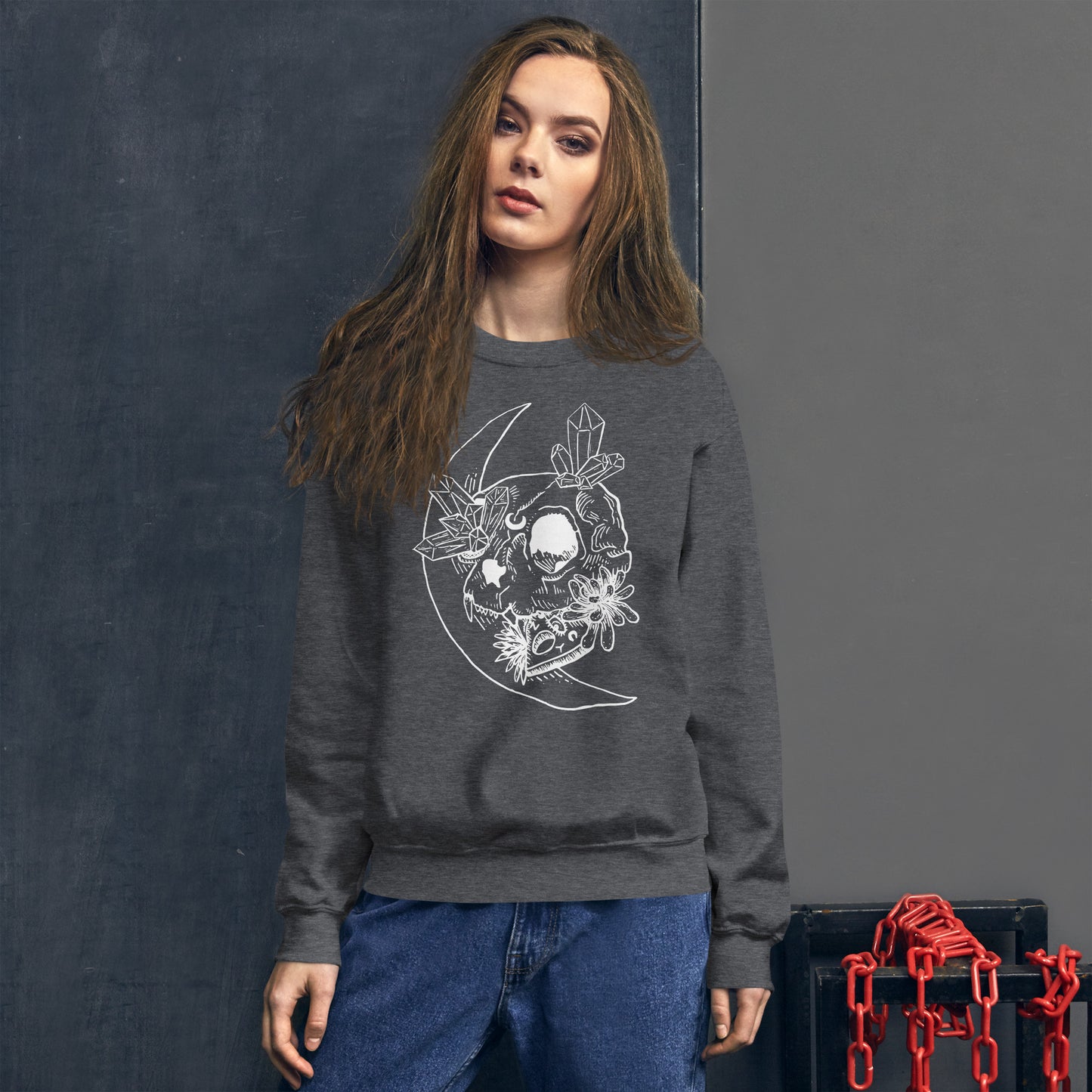 Cat Skull Unisex Sweatshirt