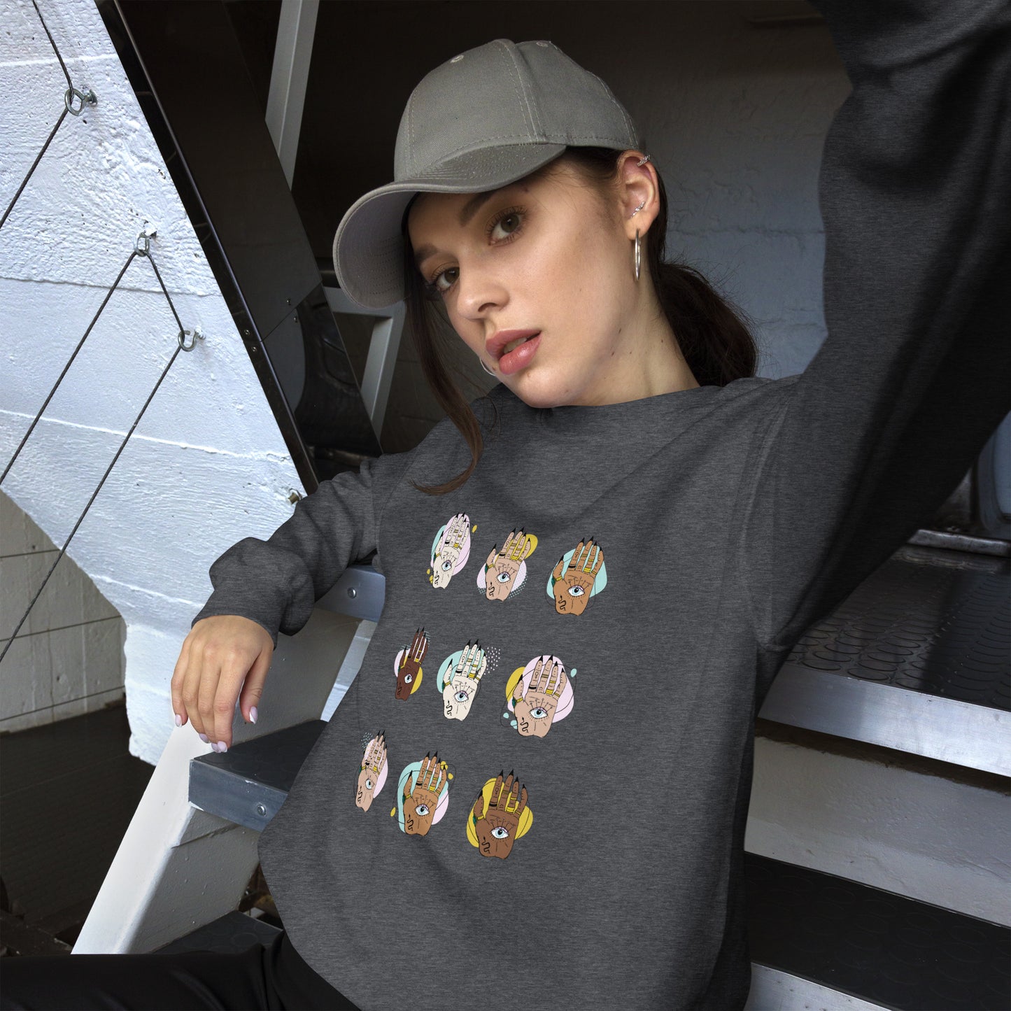 Enchanting Witchy Hand Eye Sweatshirt