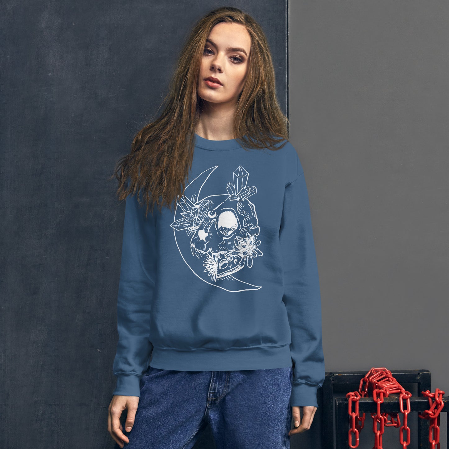 Cat Skull Unisex Sweatshirt