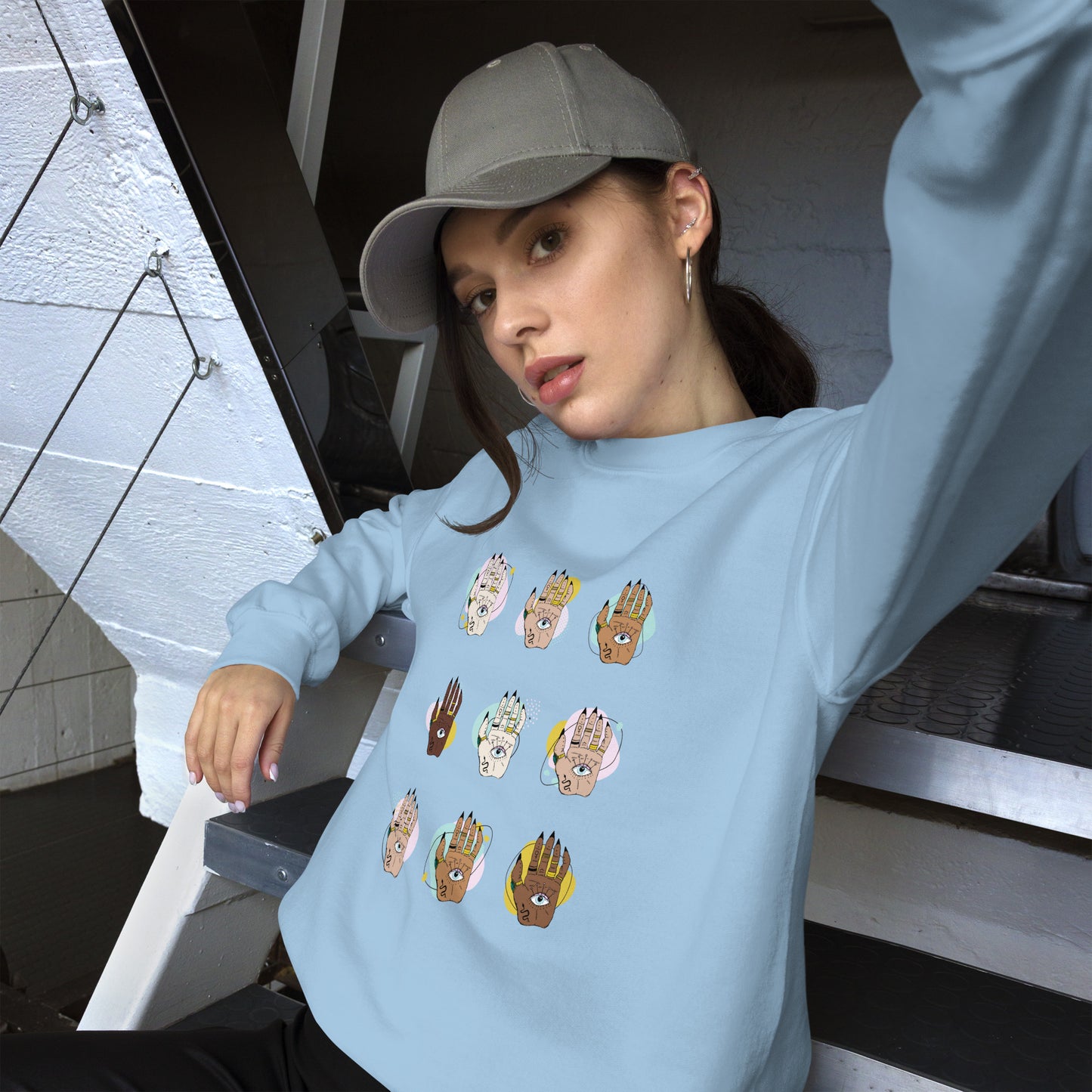 Enchanting Witchy Hand Eye Sweatshirt