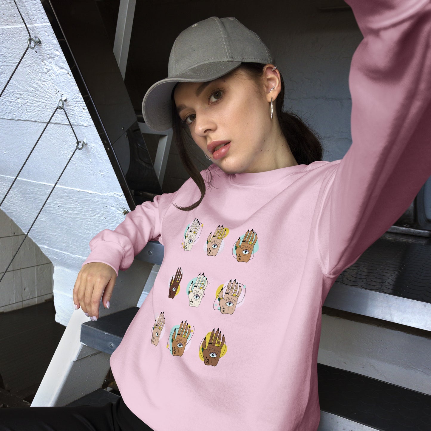 Enchanting Witchy Hand Eye Sweatshirt