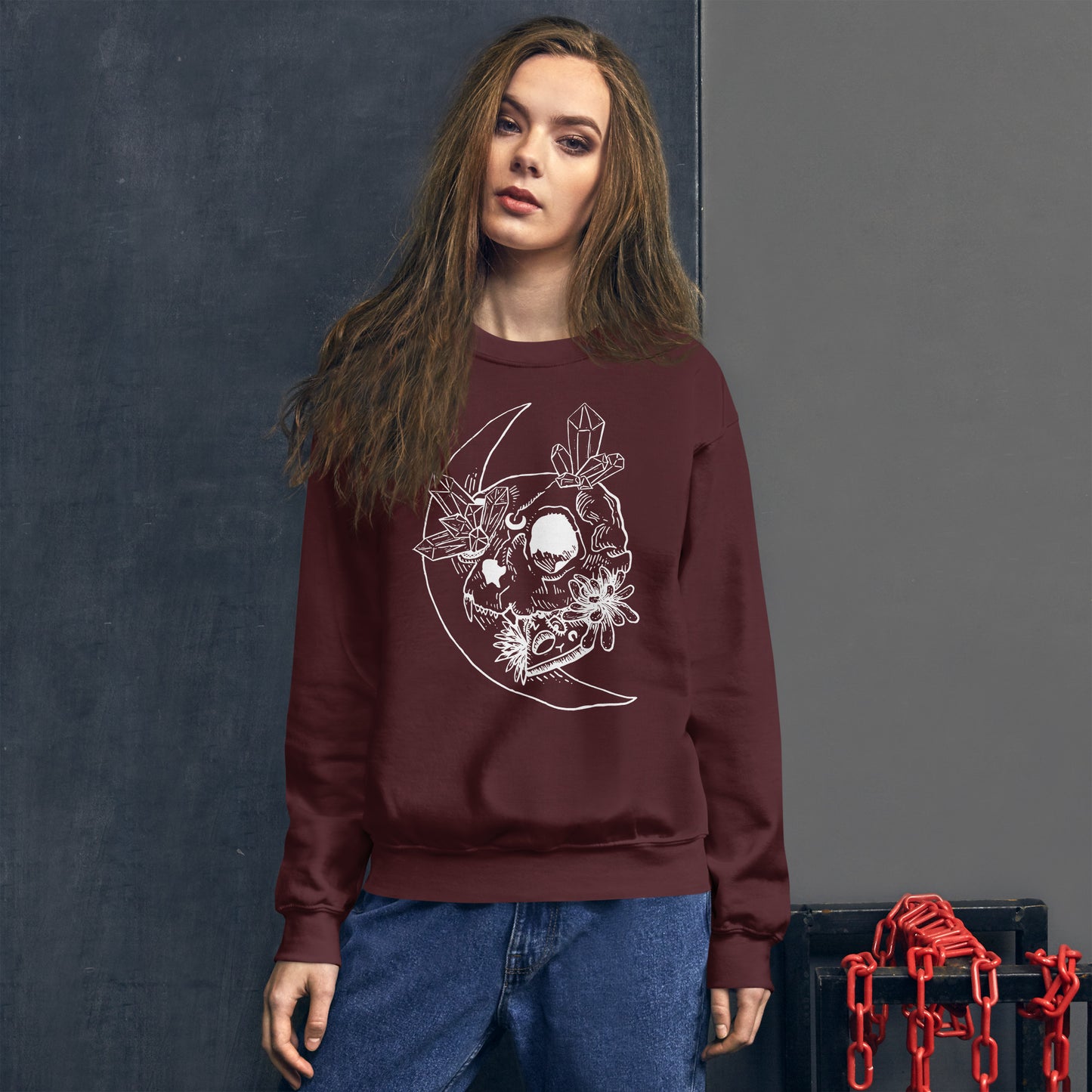 Cat Skull Unisex Sweatshirt