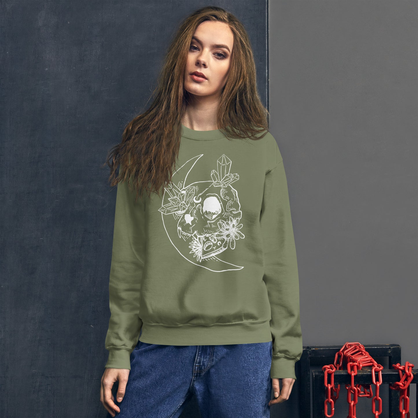 Cat Skull Unisex Sweatshirt