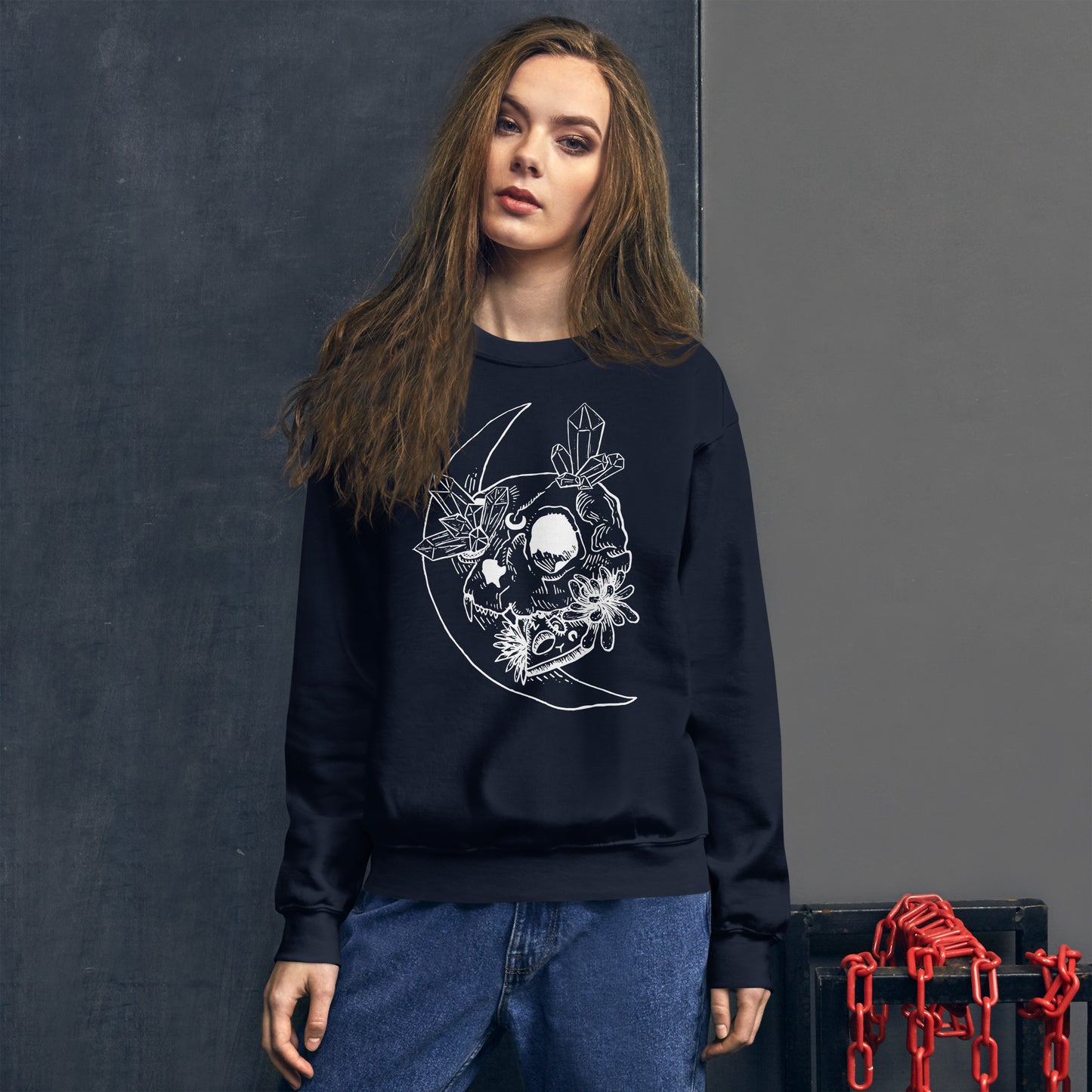 Cat Skull Unisex Sweatshirt