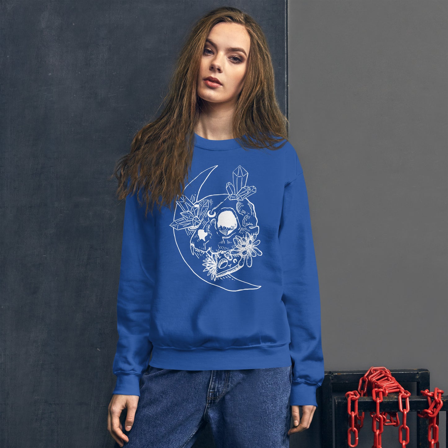 Cat Skull Unisex Sweatshirt