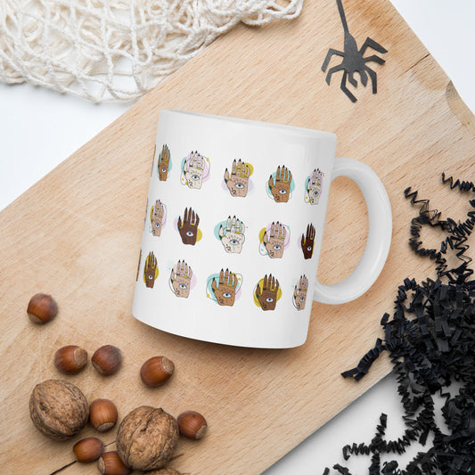 Witchy Hand Eye Coffee Mug