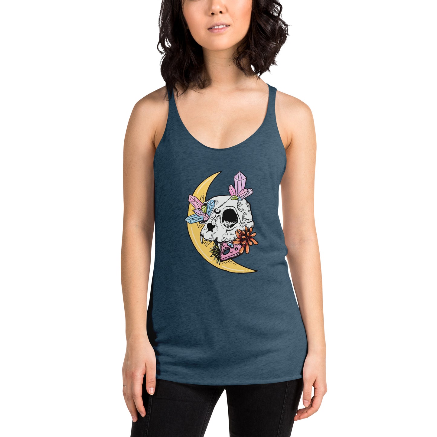 Cat Skull Women's Racerback Tank
