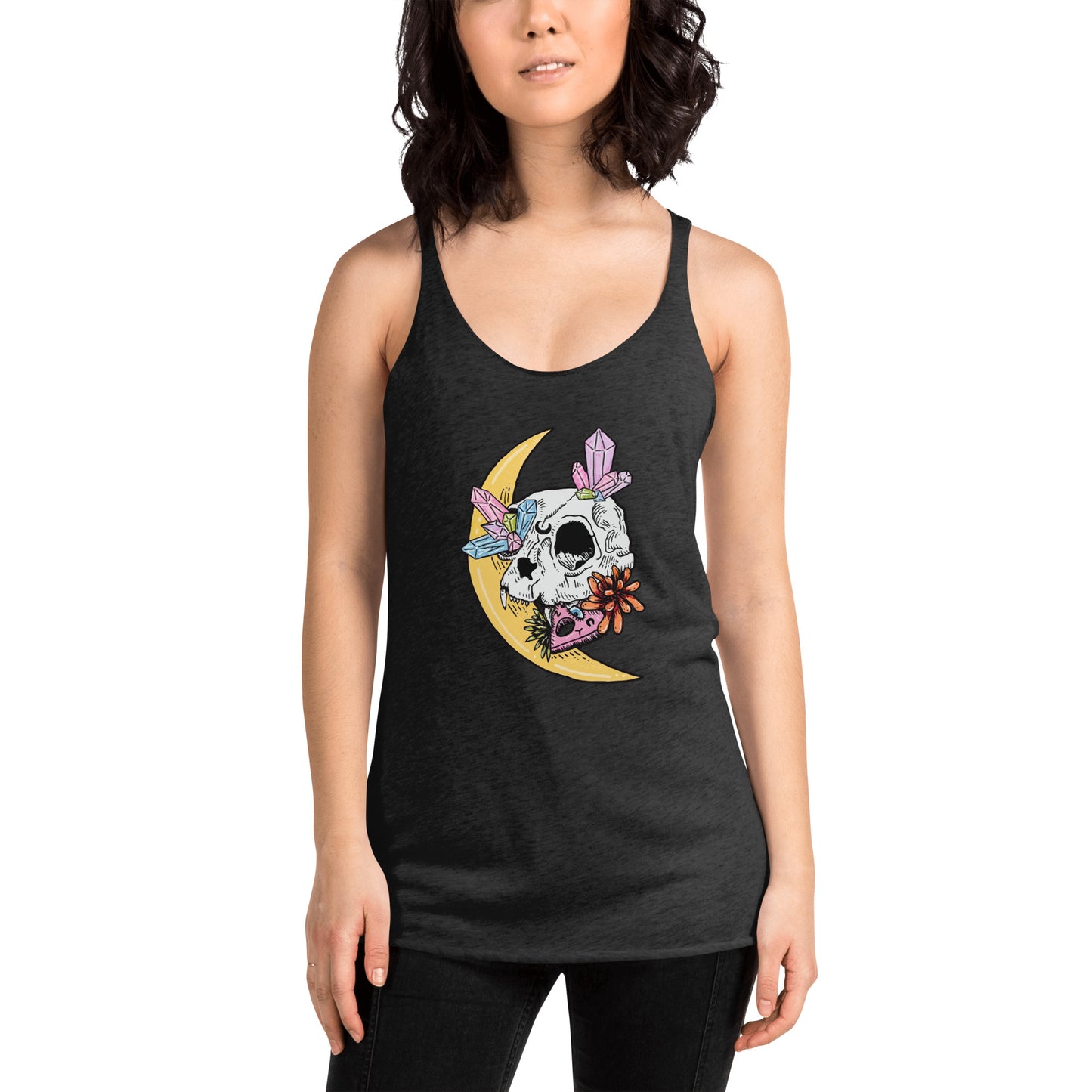 Cat Skull Women's Racerback Tank