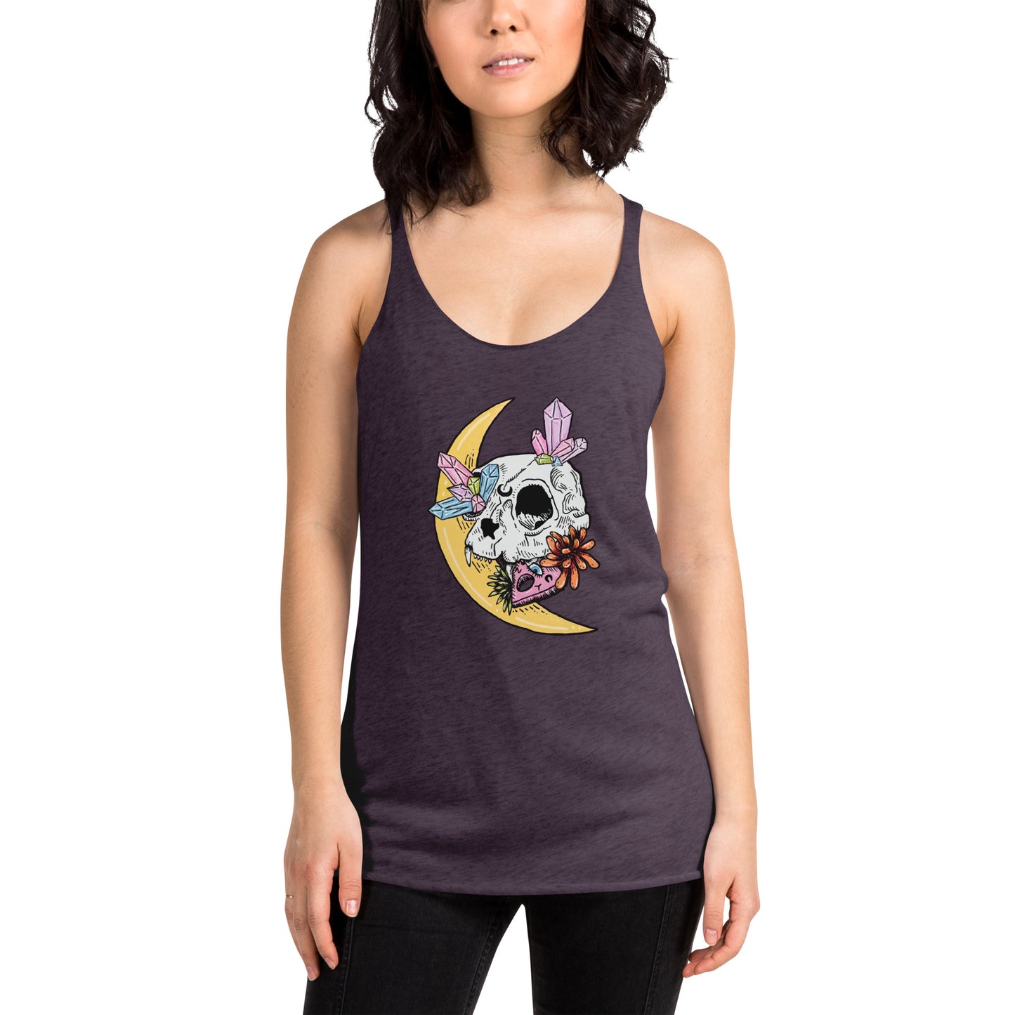 Cat Skull Women's Racerback Tank