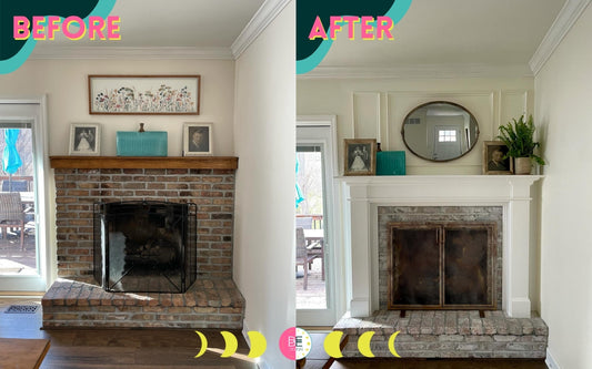 From Tired to Timeless: A Fireplace Makeover with a Touch of Magic ✨🔥